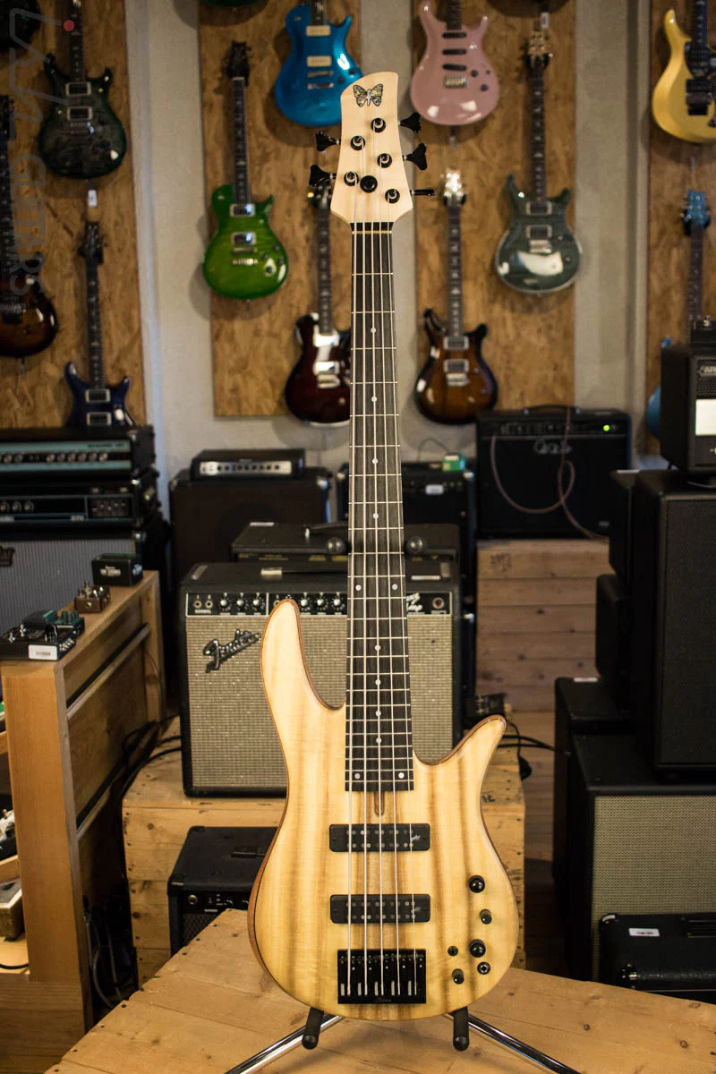 Fodera Monarch 5 Standard Special Myrtle Figured 5 String Bass - Image 2