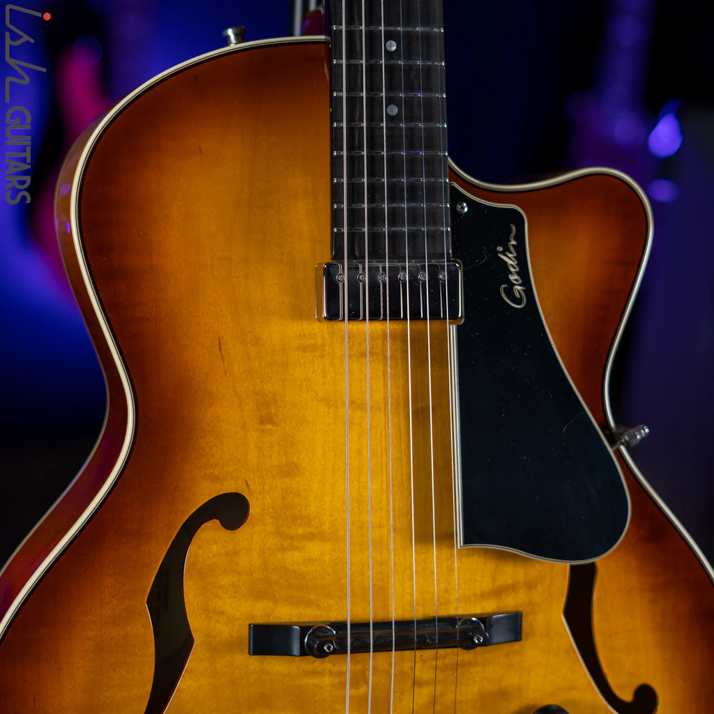 Godin 5th Avenue Jazz Sunburst HG SF - Image 3