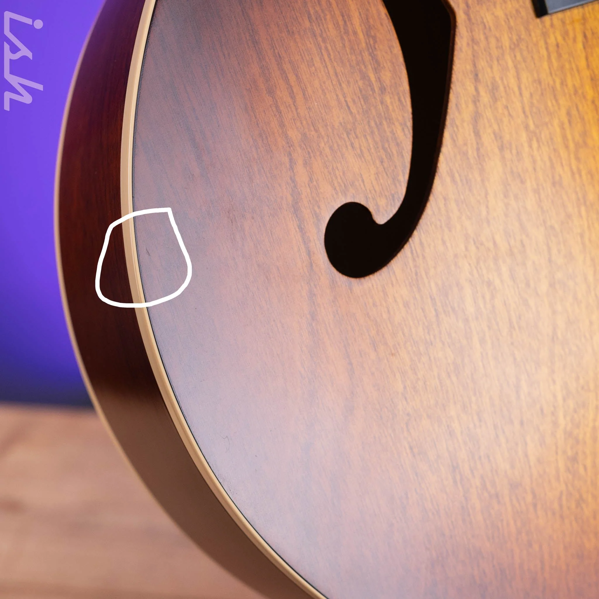 Godin 5th Avenue Kingpin P90 Cognac Burst - Image 5