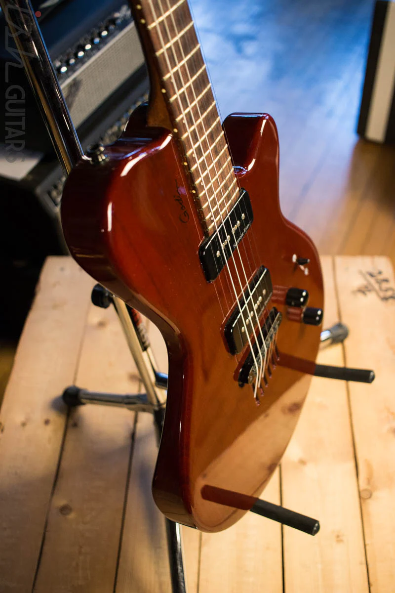 Godin LG HMB Electric Guitar Trans Red - Image 9
