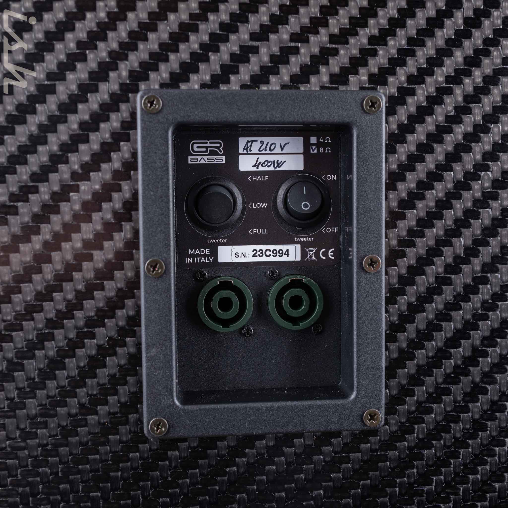 GR Audio AT 210V Passive Bass Cabinet Carbon Fiber 400W 2x10" 8 Ohm - Image 3