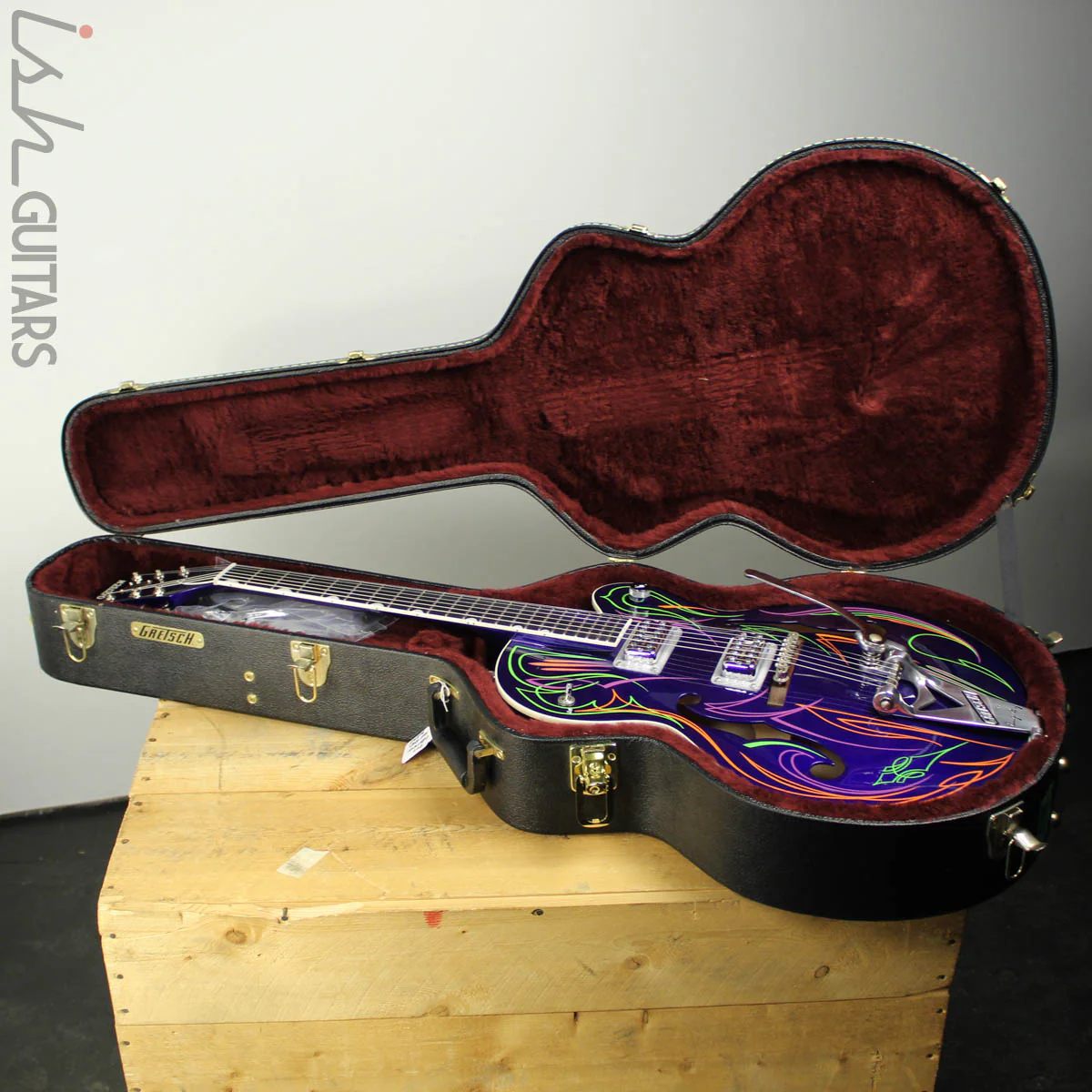 2011 Gretsch Brian Setzer Hot Rod Purple Pinstripe - Image 15