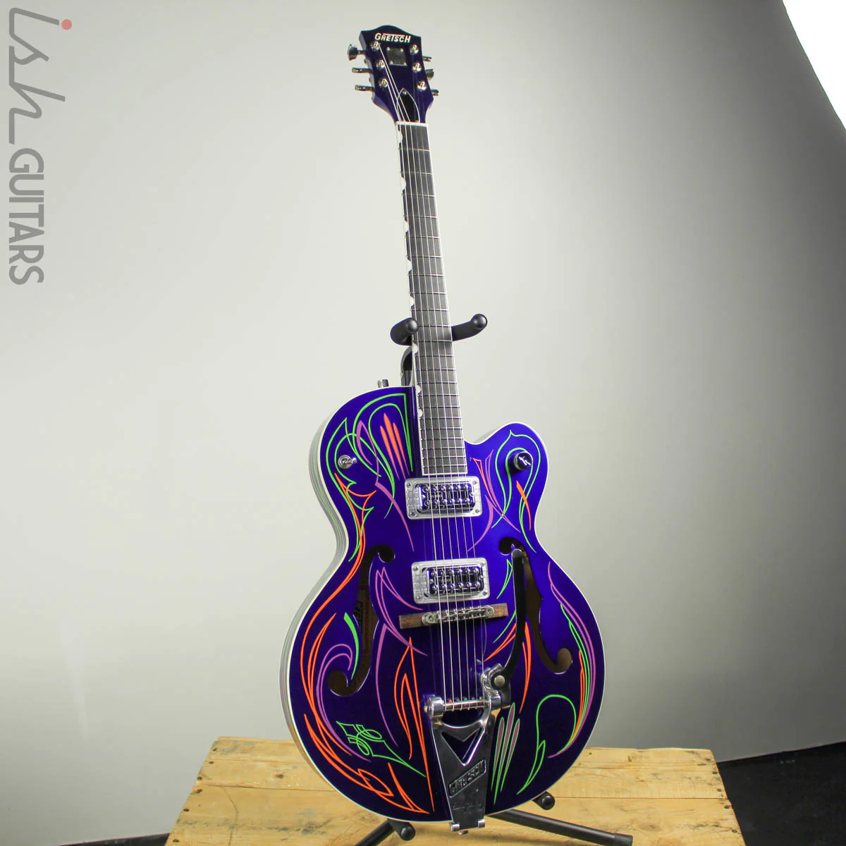 2011 Gretsch Brian Setzer Hot Rod Purple Pinstripe - Image 2