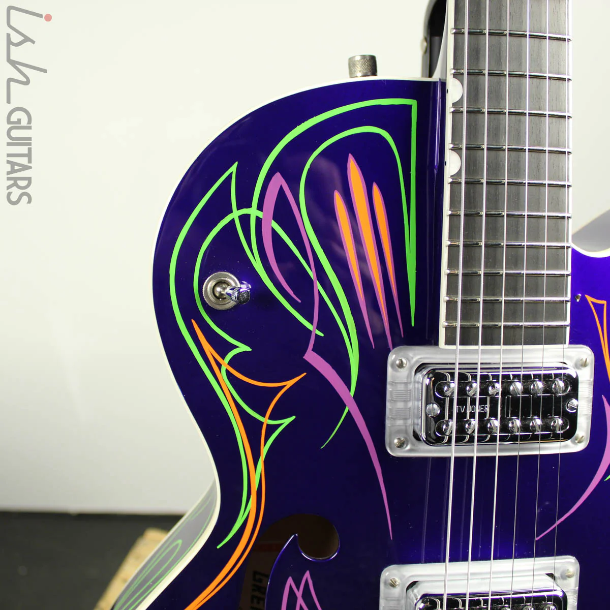 2011 Gretsch Brian Setzer Hot Rod Purple Pinstripe - Image 5