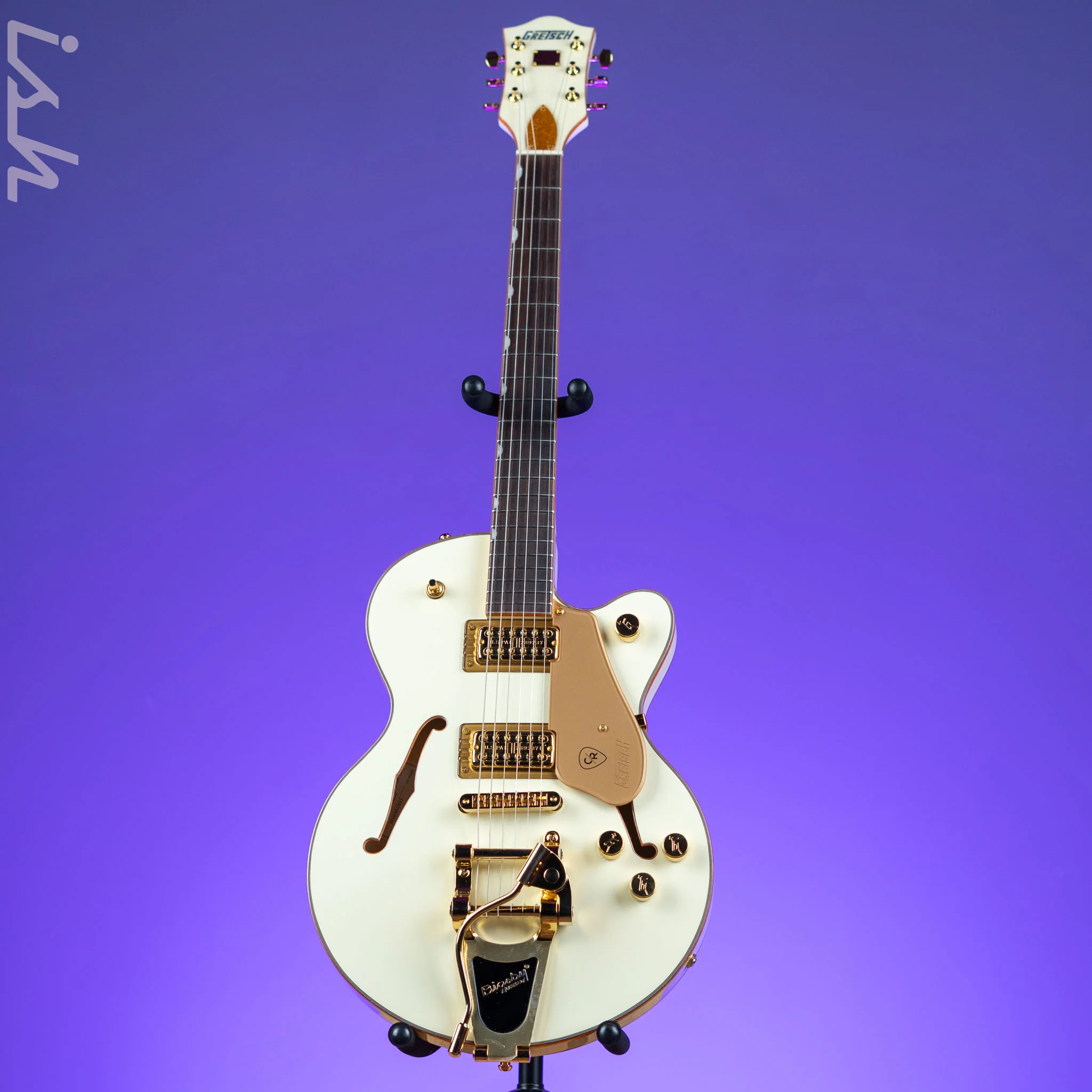 Gretsch Electromatic Chris Rocha Broadkaster Jr. Center Block Vintage White - Image 2