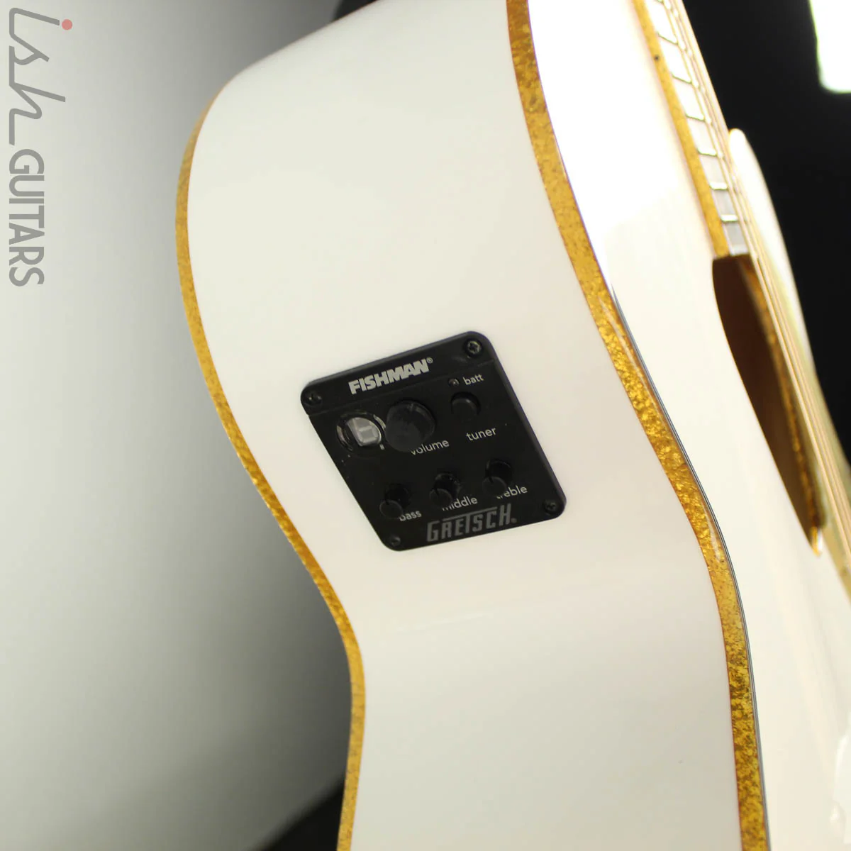 Gretsch G5022CWFE Rancher Falcon Jumbo Electric Acoustic White - Image 5
