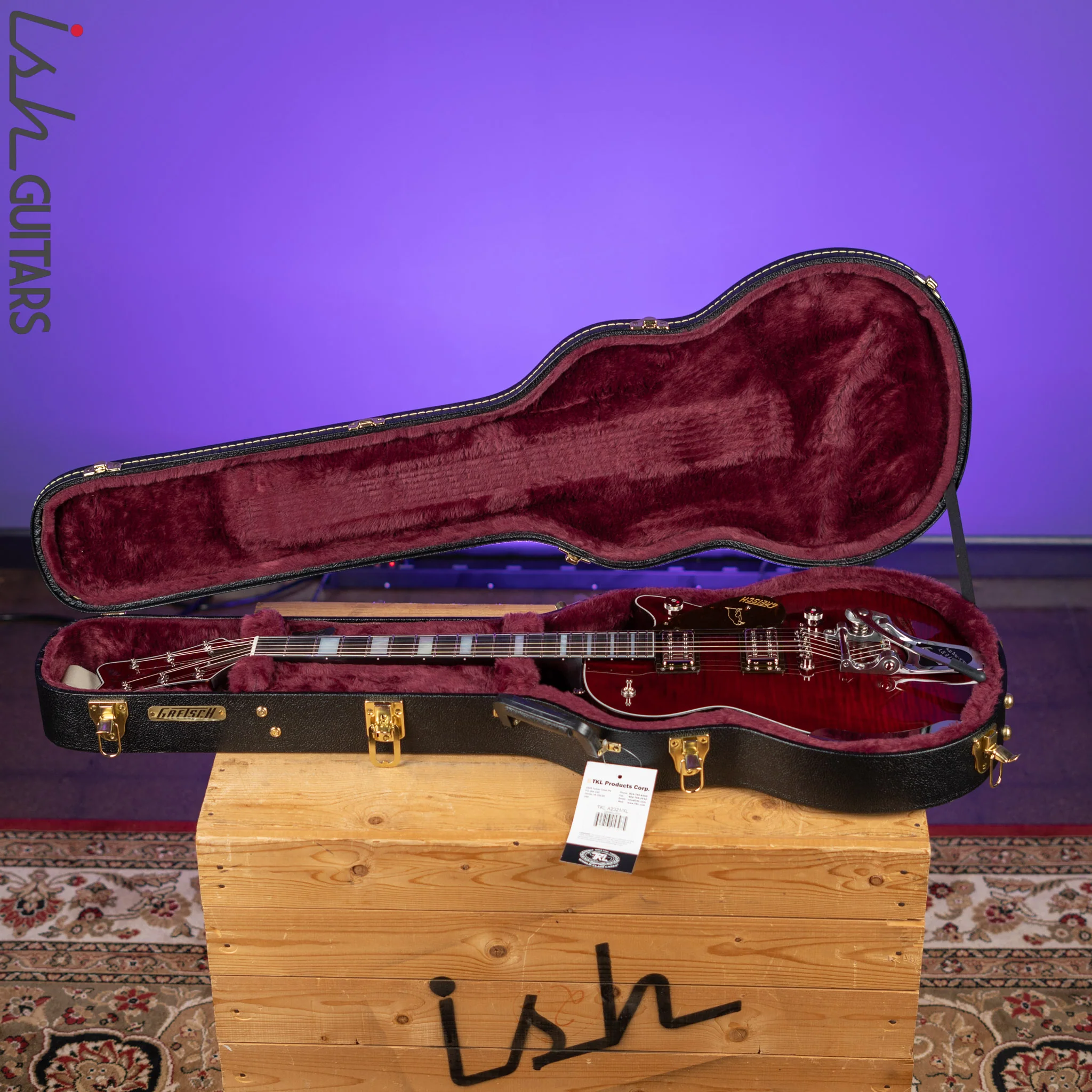 Gretsch G6134TFM Nigel Hendroff Signature Penguin Dark Cherry Demo - Image 14