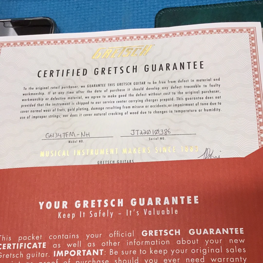 Gretsch G6134TFM Nigel Hendroff Signature Penguin Dark Cherry Demo - Image 15