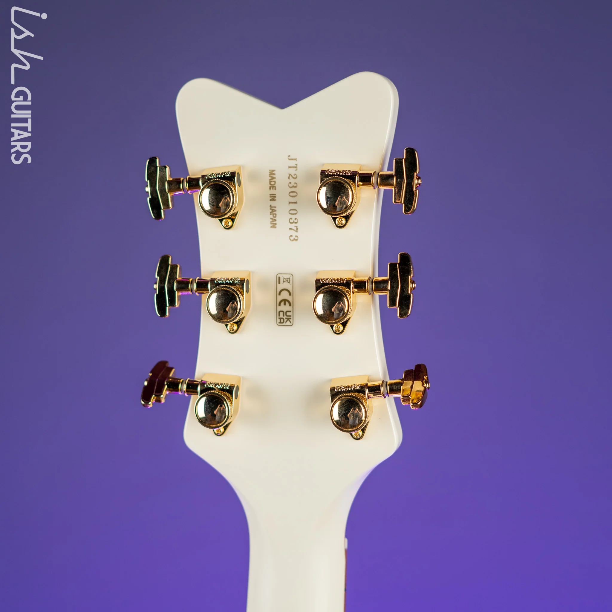 Gretsch G6136T-MGC Michael Guy Chislett Signature Falcon with Bigsby Vintage White - Image 10