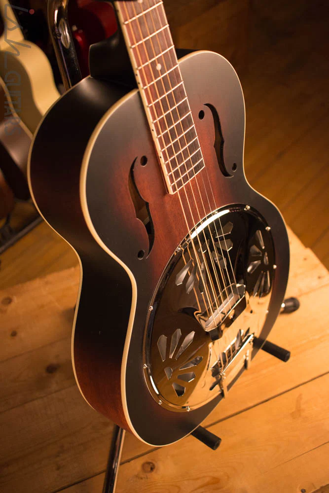 Gretsch G9220 Bobtail Resonator Guitar Mahogany Body Rosewood Fingerboard - Image 6
