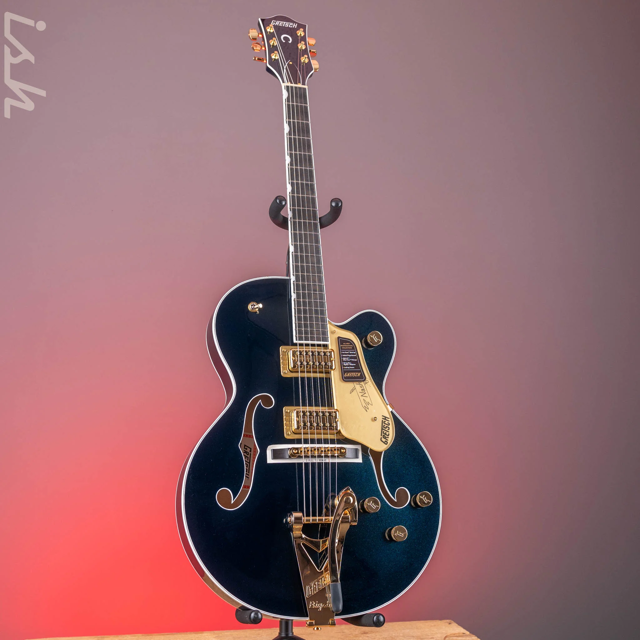 Gretsch Nashville® Hollow Body w/ String-Thru Bigsby® Midnight Sapphire Demo - Image 2