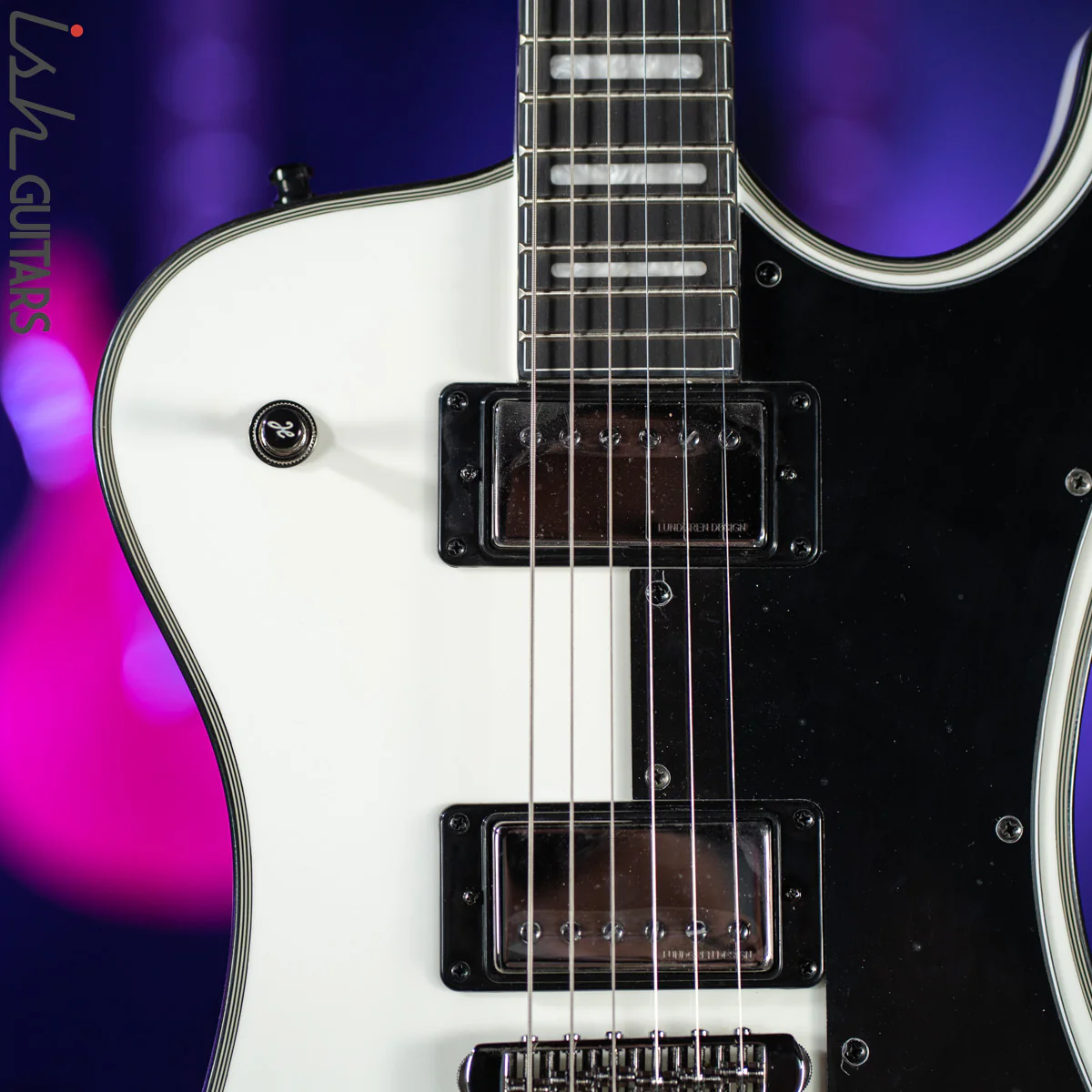 Hagstrom Fantomen Custom White Gloss Electric Guitar - Image 3
