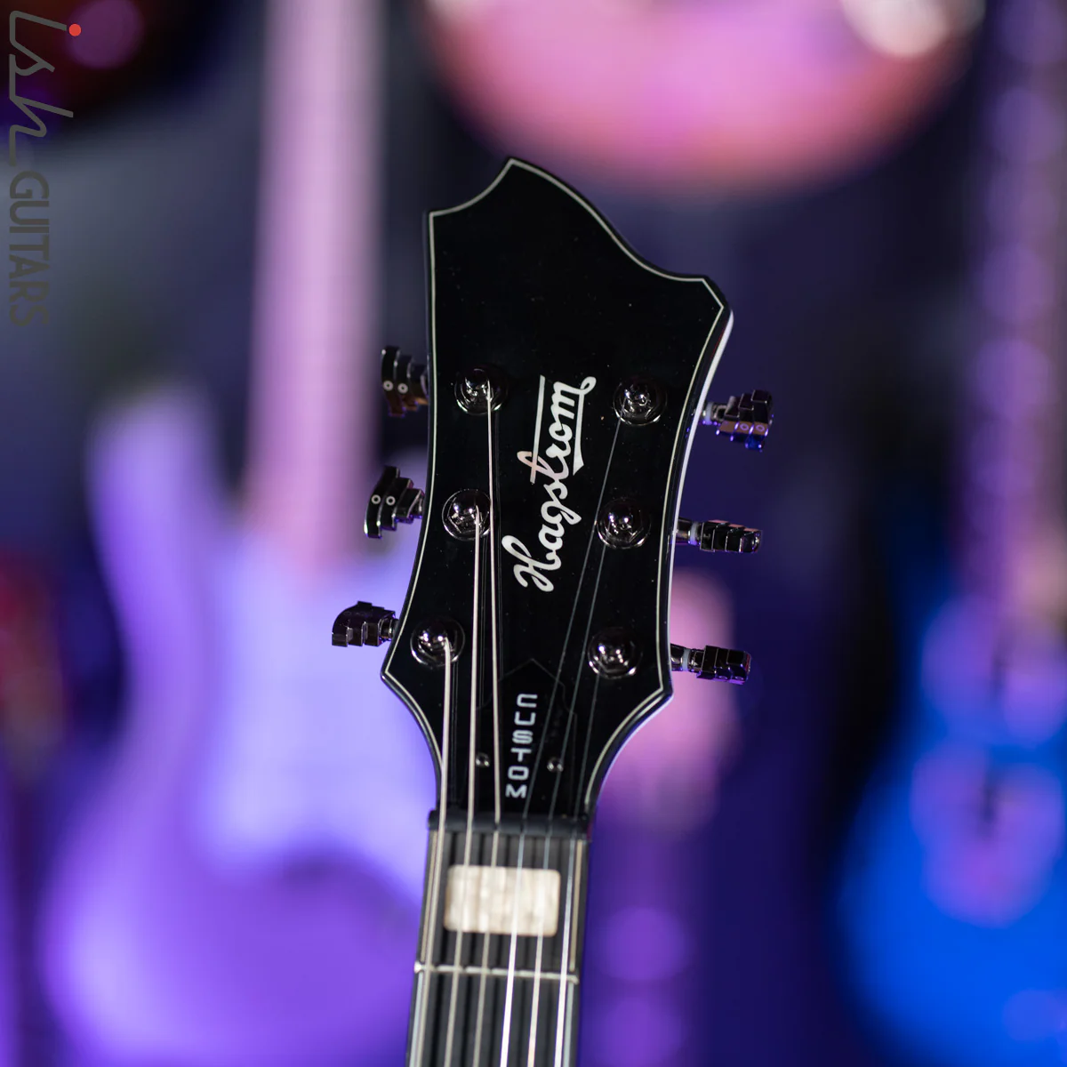 Hagstrom Fantomen Custom White Gloss Electric Guitar - Image 8
