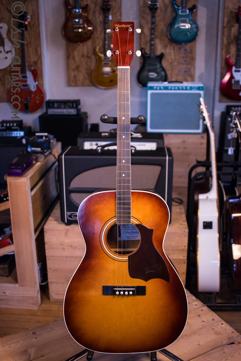 Harmony Acoustic Guitar H4102 Tenor 4 String Vintage - Image 2