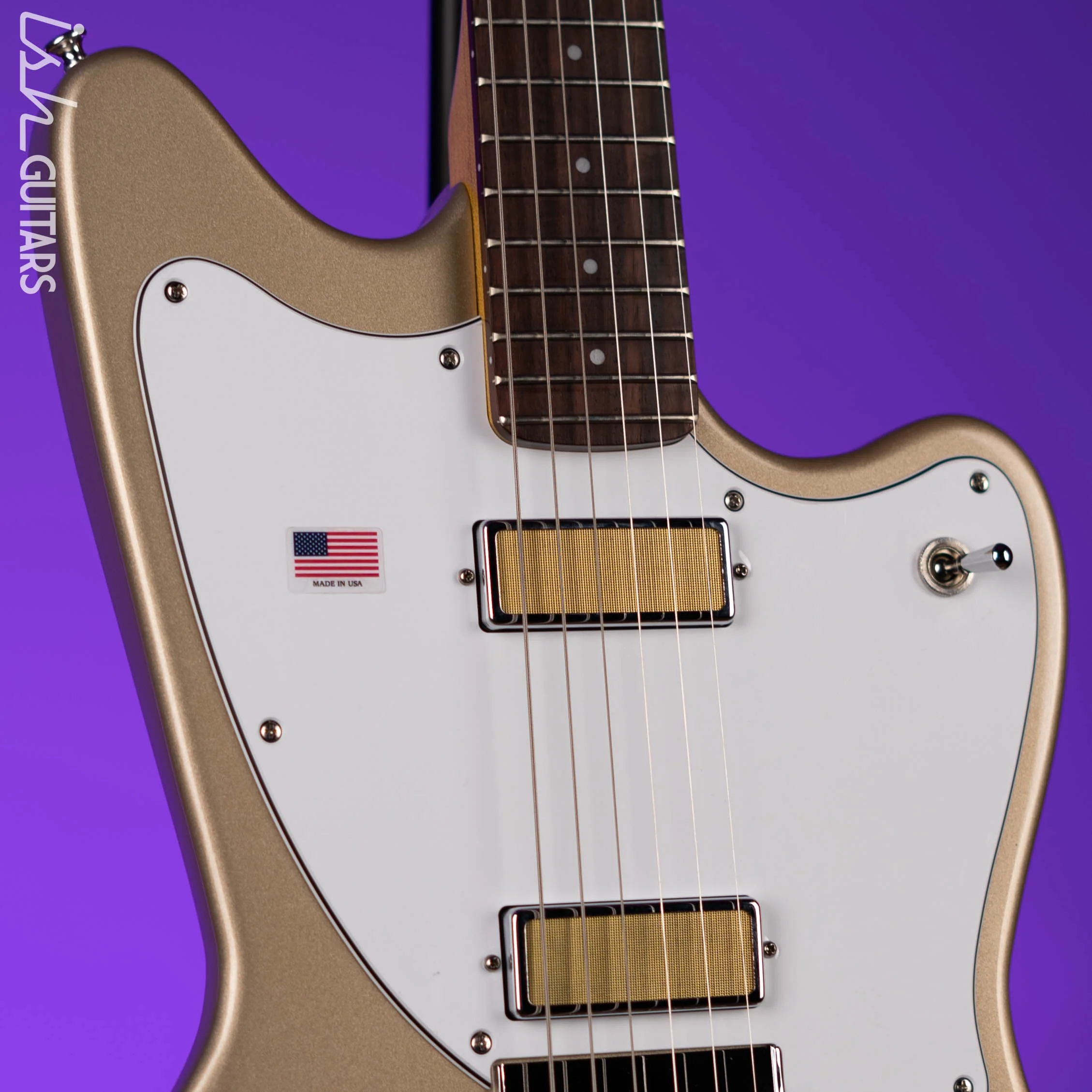 Harmony Silhouette Electric Guitar Champagne Demo - Image 3