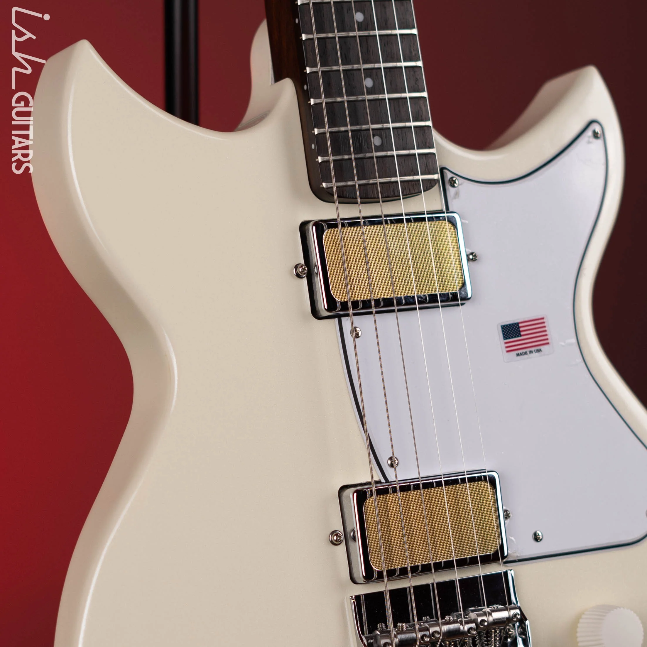 Harmony Standard Rebel Electric Guitar Pearl White Demo - Image 3