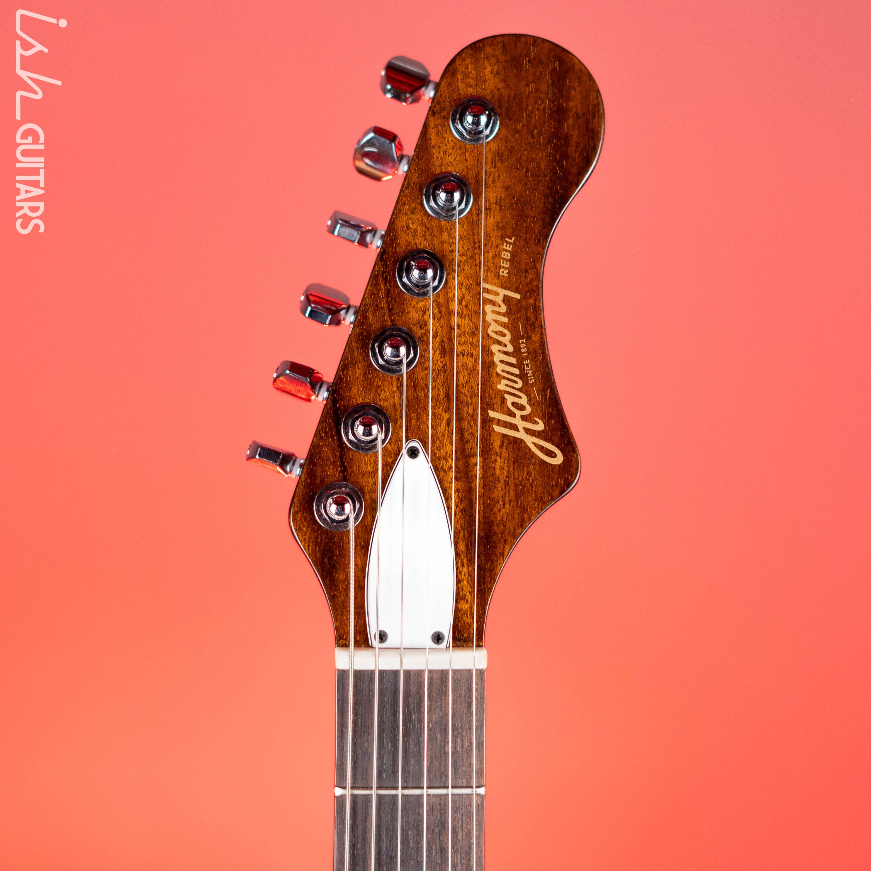 Harmony Standard Rebel Electric Guitar Pearl White Demo - Image 6