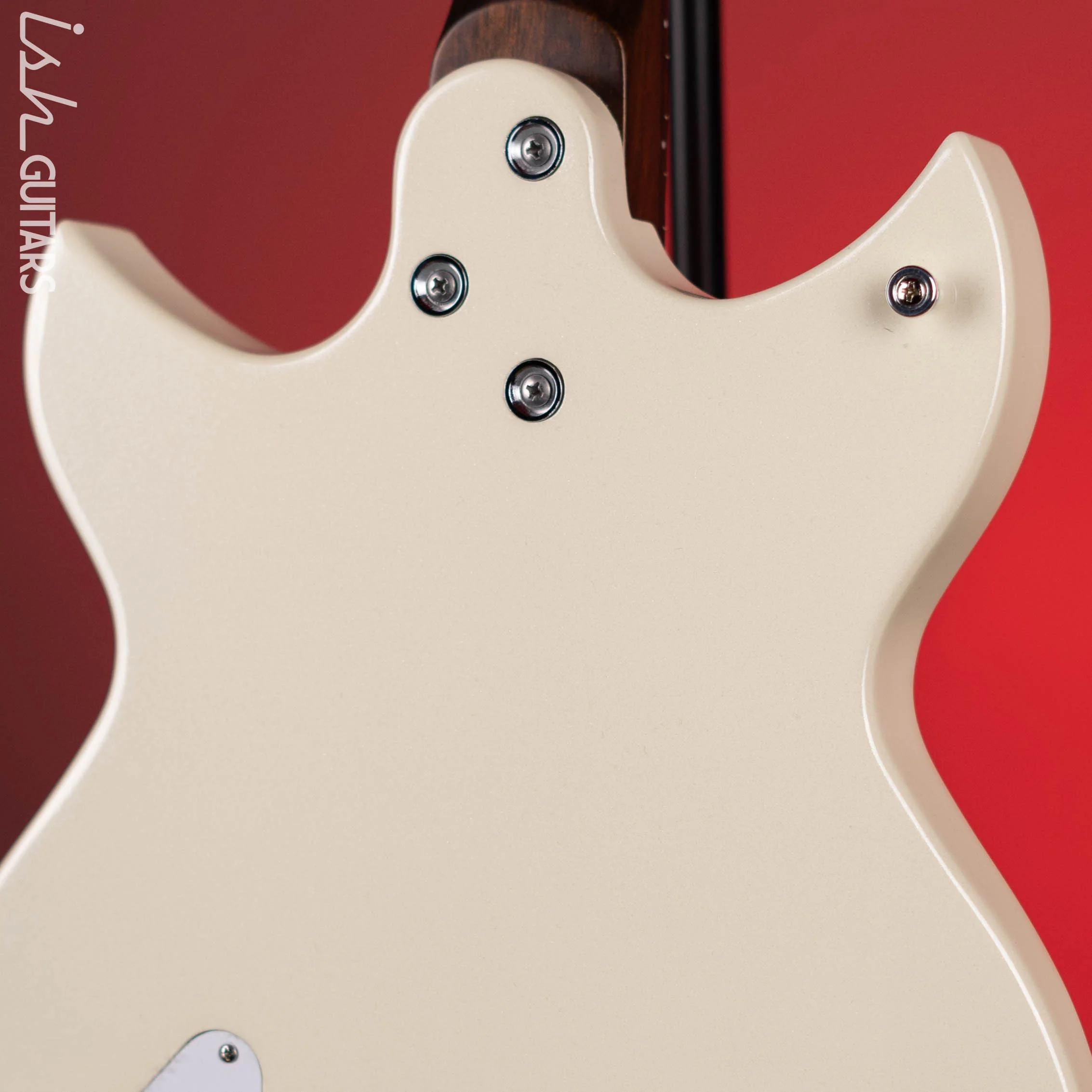 Harmony Standard Rebel Electric Guitar Pearl White Demo - Image 9