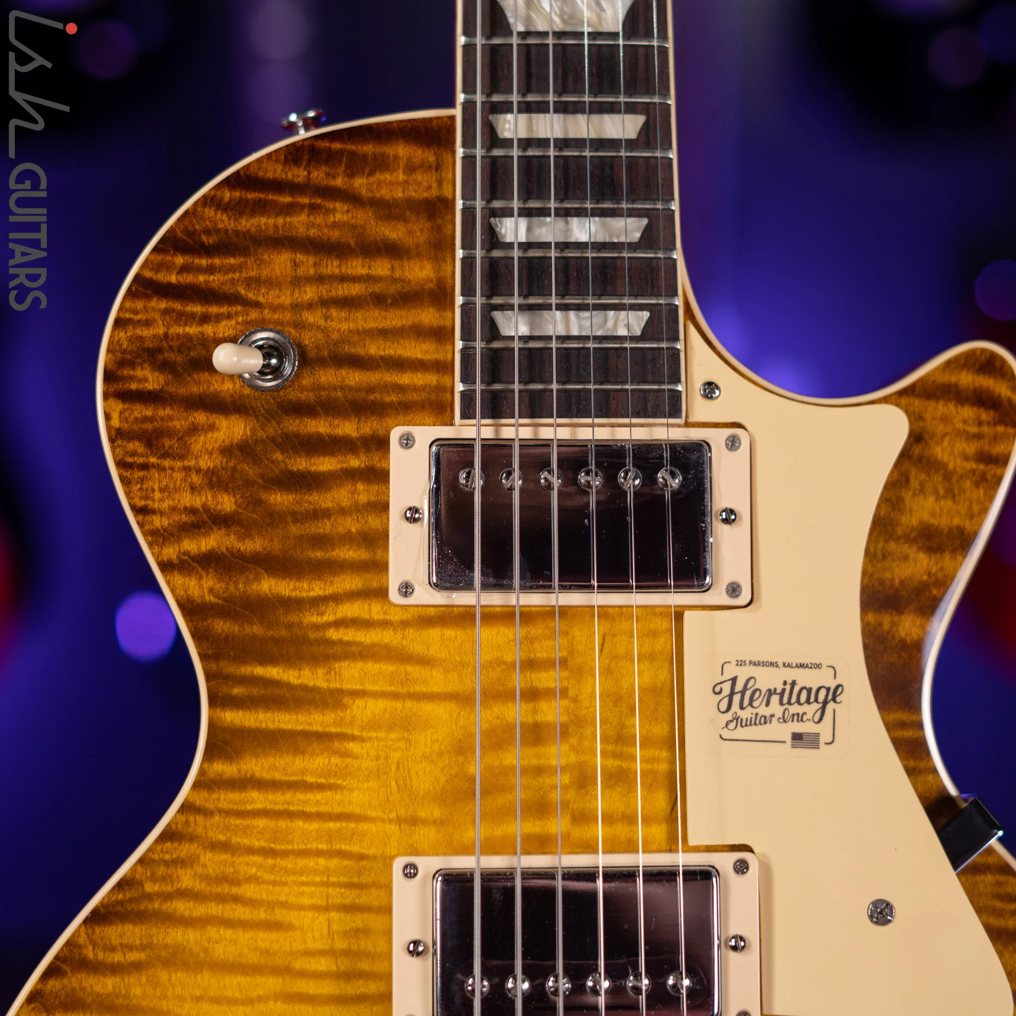 Heritage Standard H-150 Electric Guitar Dirty Lemon Burst - Image 3