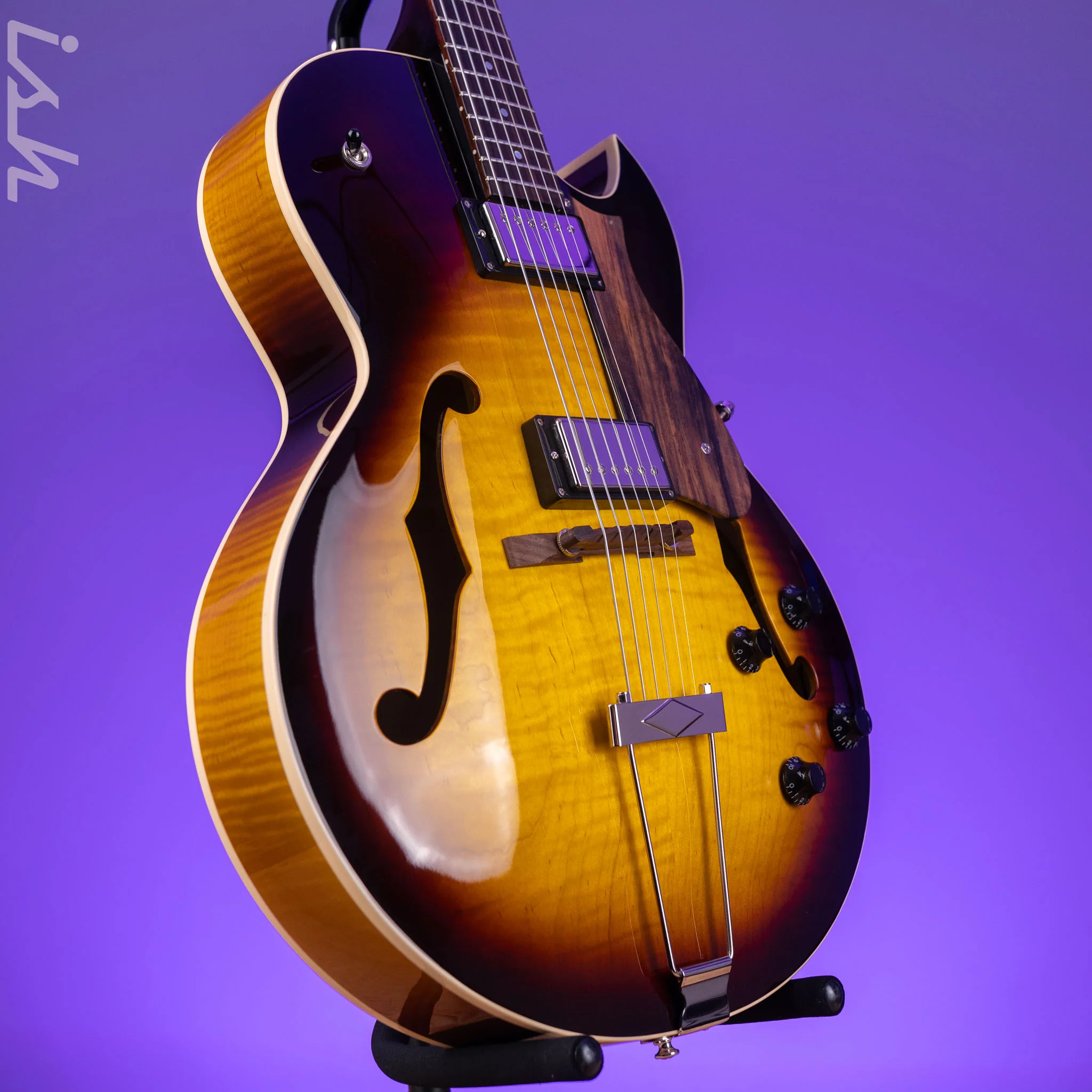 Heritage H-575 Hollowbody Guitar Original Sunburst Demo - Image 3