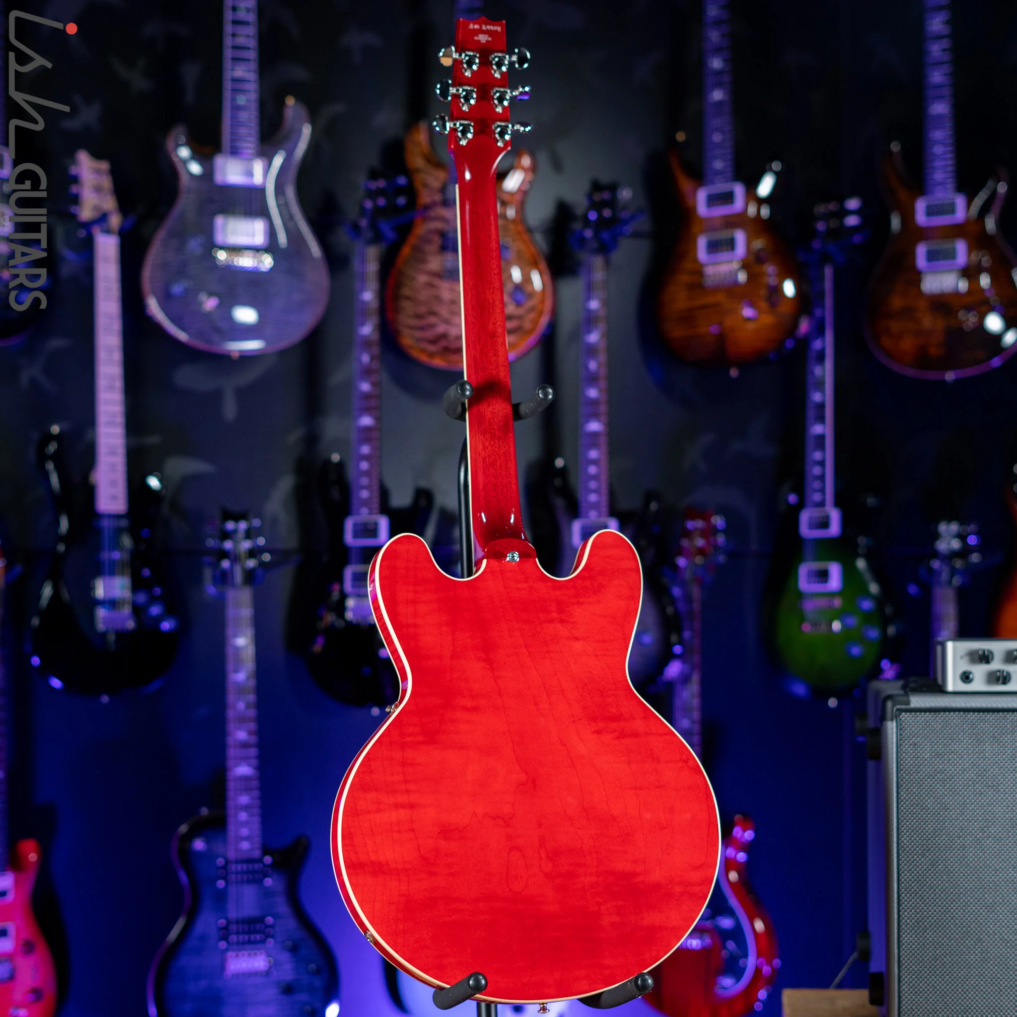 Heritage Standard H-535 Semi-Hollow Electric Guitar Trans Cherry Red - Image 6