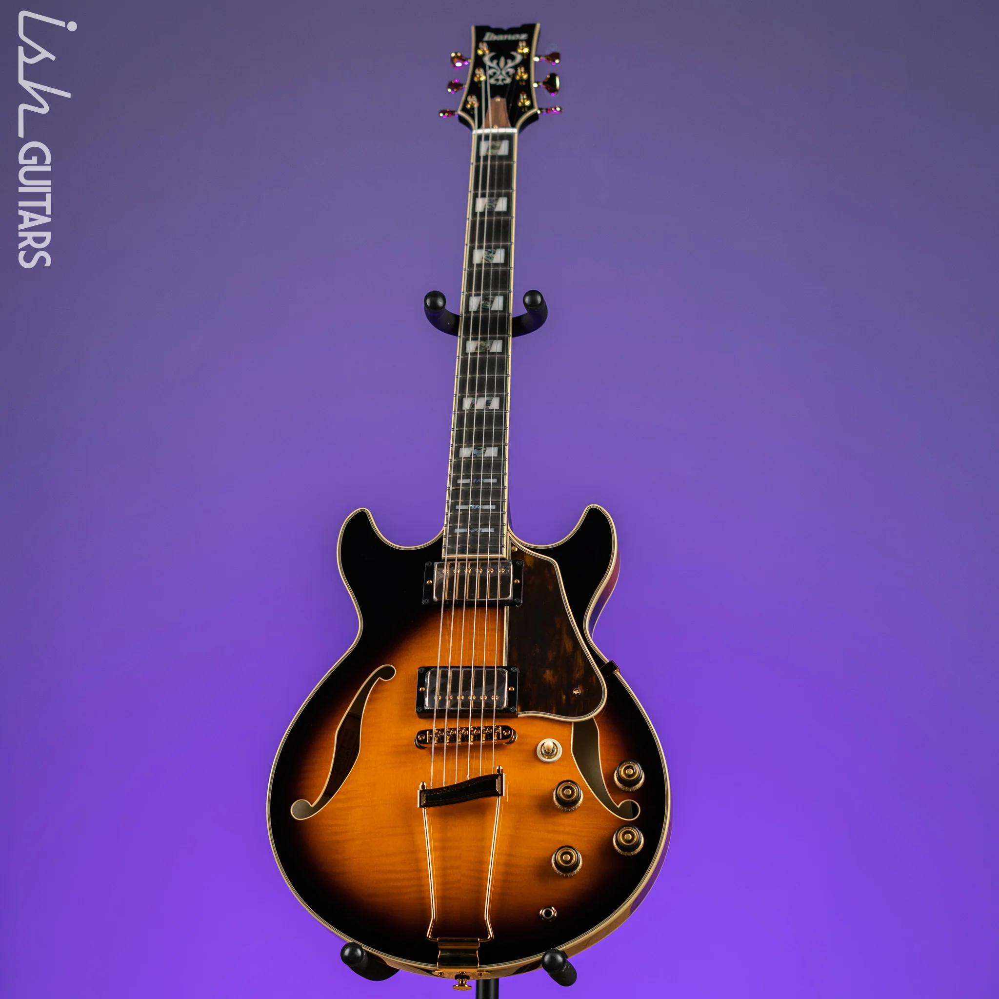 Ibanez AF2000 ArtStar Prestige Hollowbody Brown Sunburst - Image 2