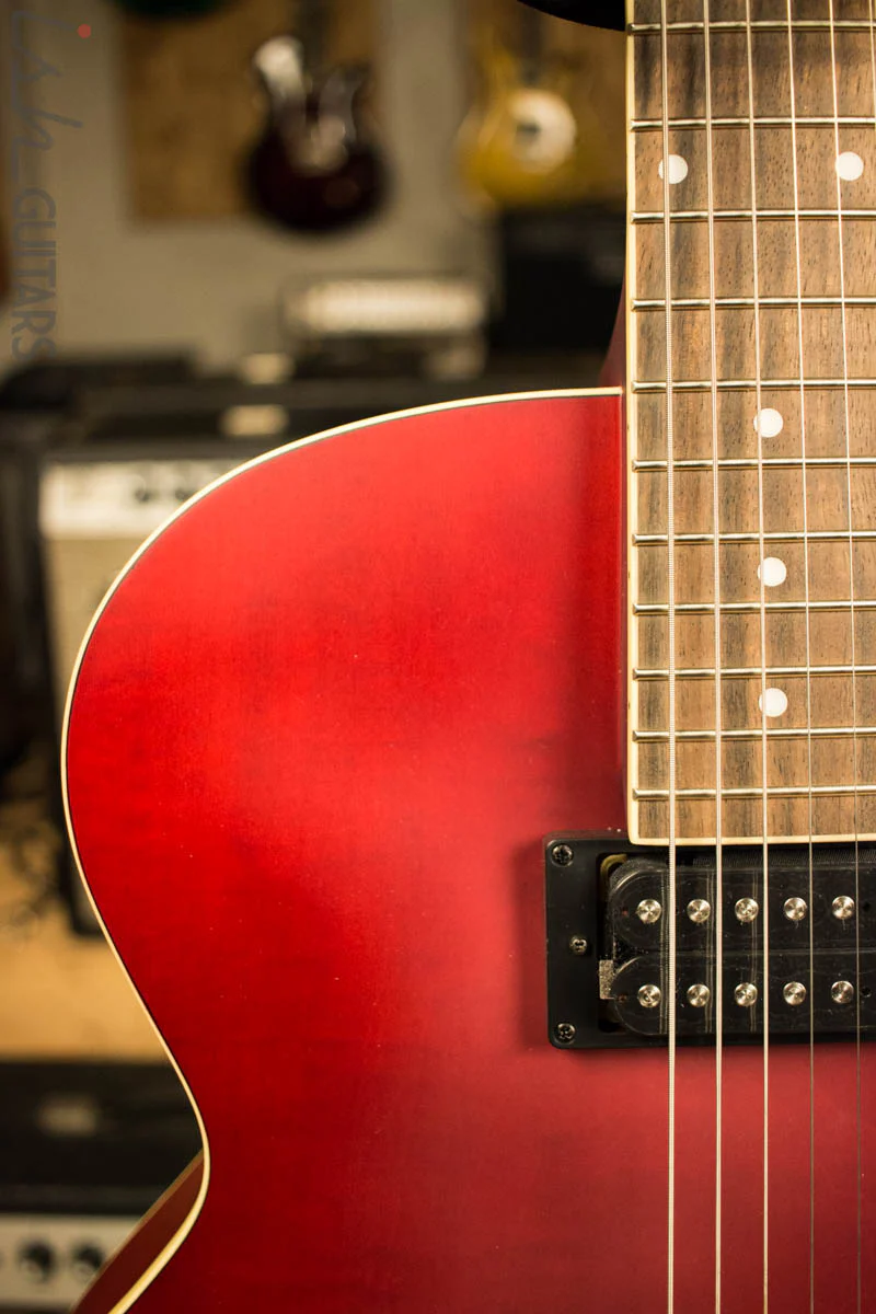 Ibanez Artcore AF55 Hollow Body Electric Guitar Red Flat - Image 3