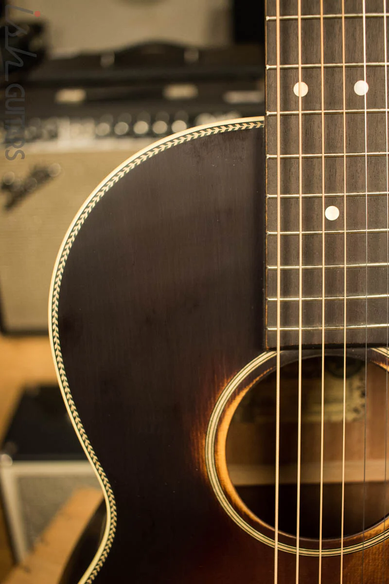 Ibanez AVN11 Artwood Vintage Thermo Aged Acoustic Guitar Antique Brown Sunburst - Image 3