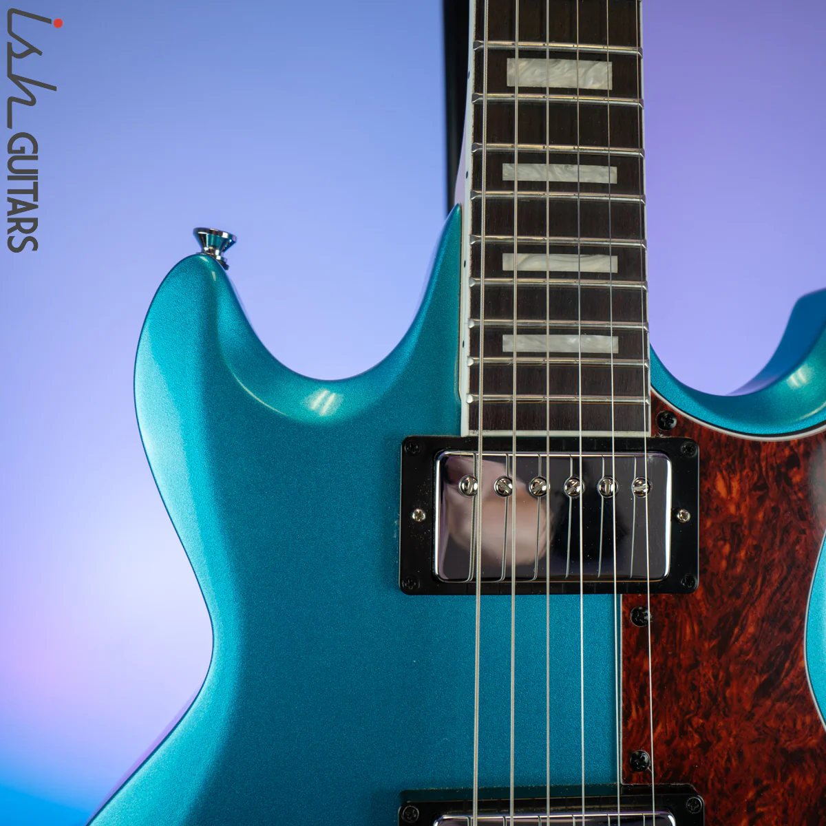 Ibanez AX120 Electric Guitar Metallic Light Blue - Image 3