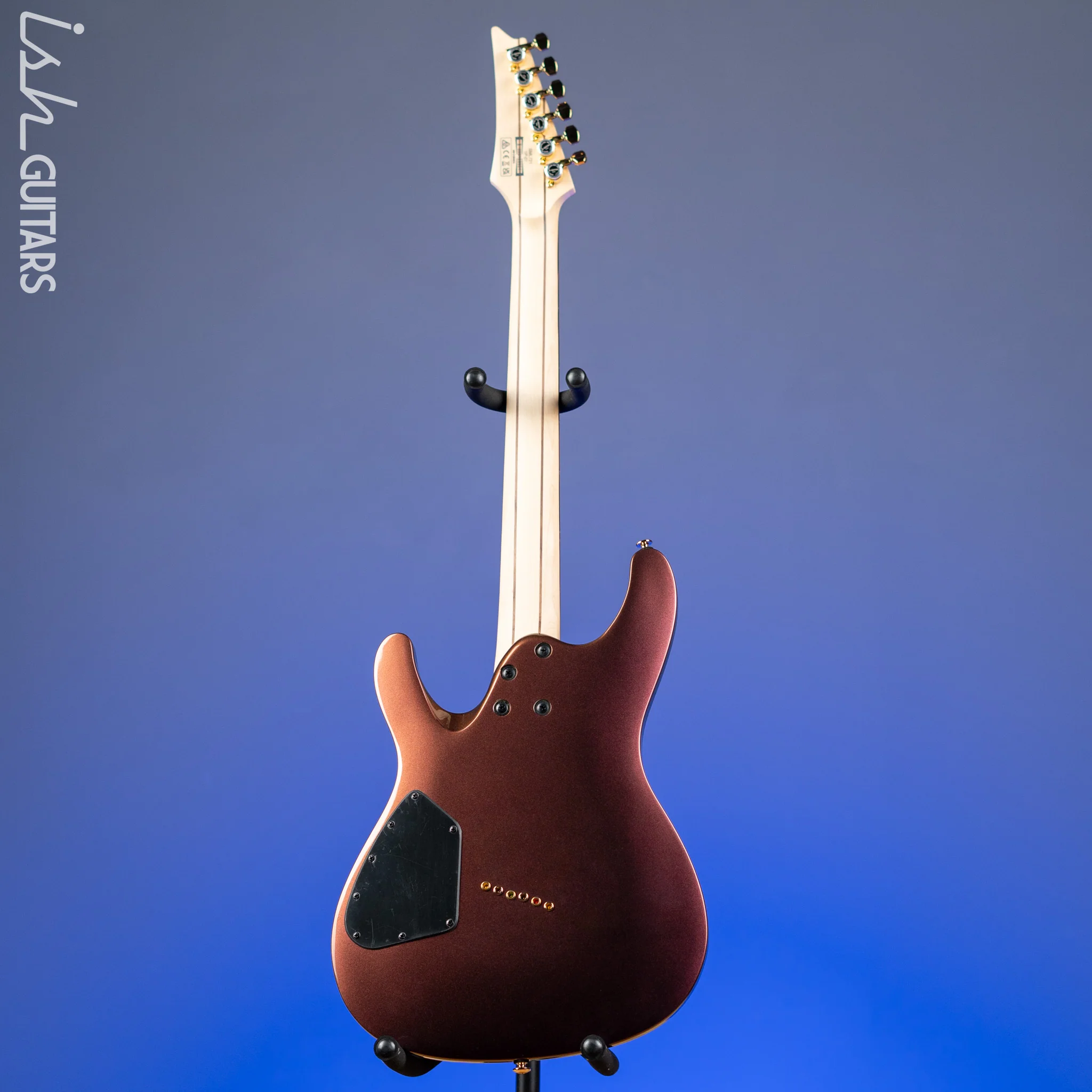 Ibanez Axe Lab Design SML721 Multi-Scale Electric Guitar Rose Gold Chameleon Demo - Image 8