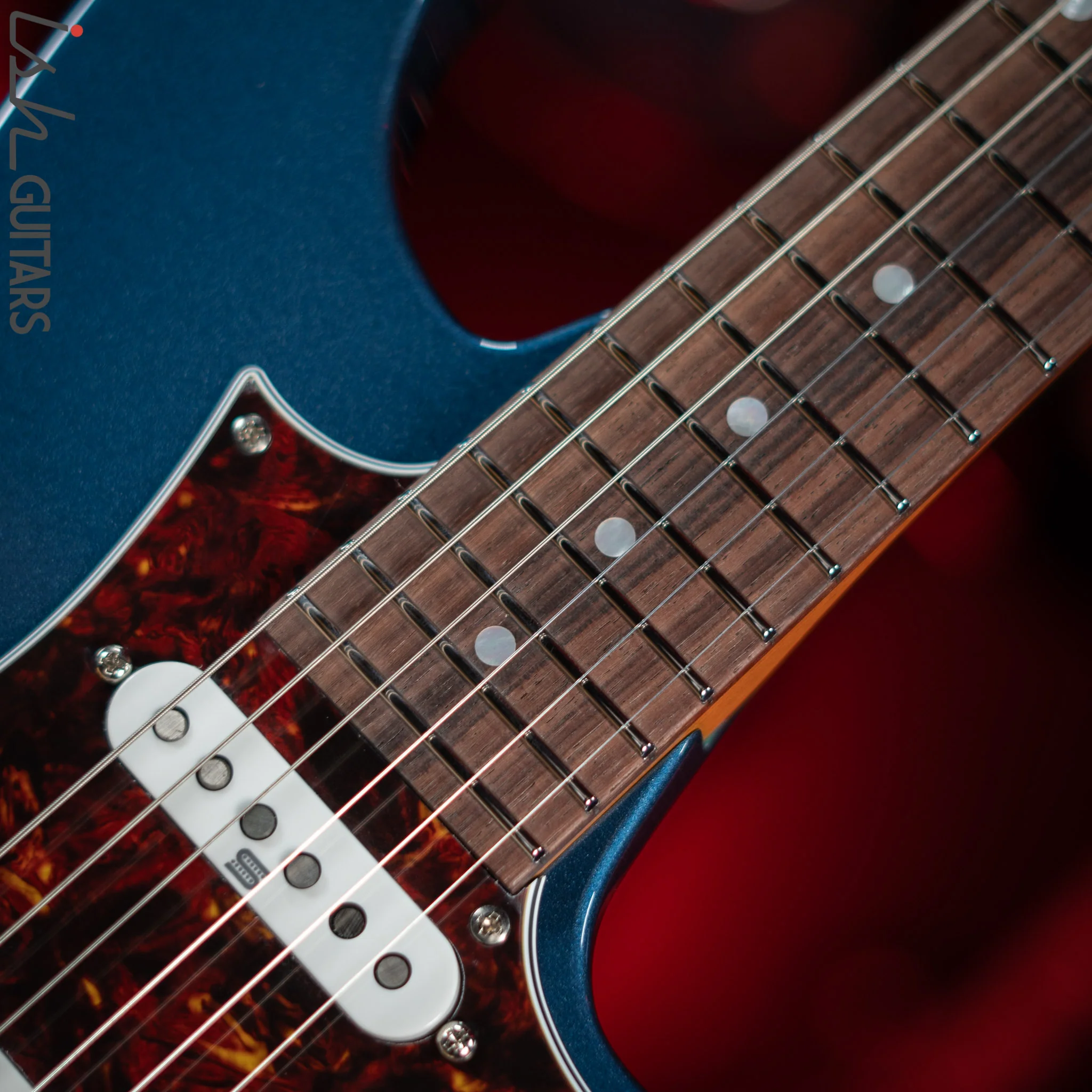 Ibanez AZ2204N Prestige Electric Guitar Prussian Blue Metallic Demo - Image 5
