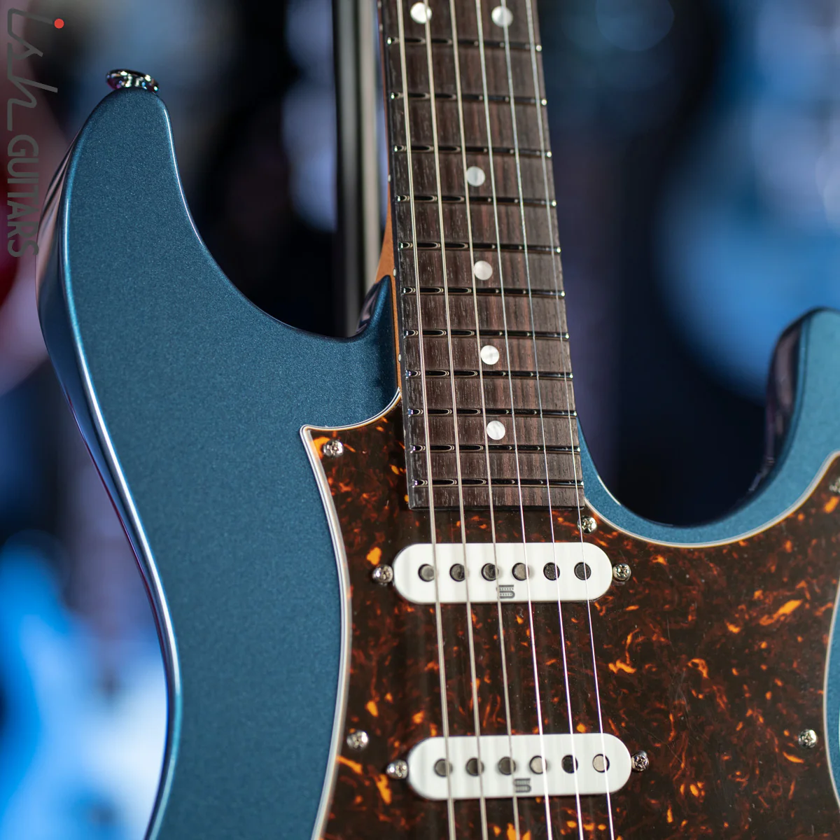 Ibanez AZ2204N Prestige Electric Guitar Prussian Blue Metallic Demo - Image 5