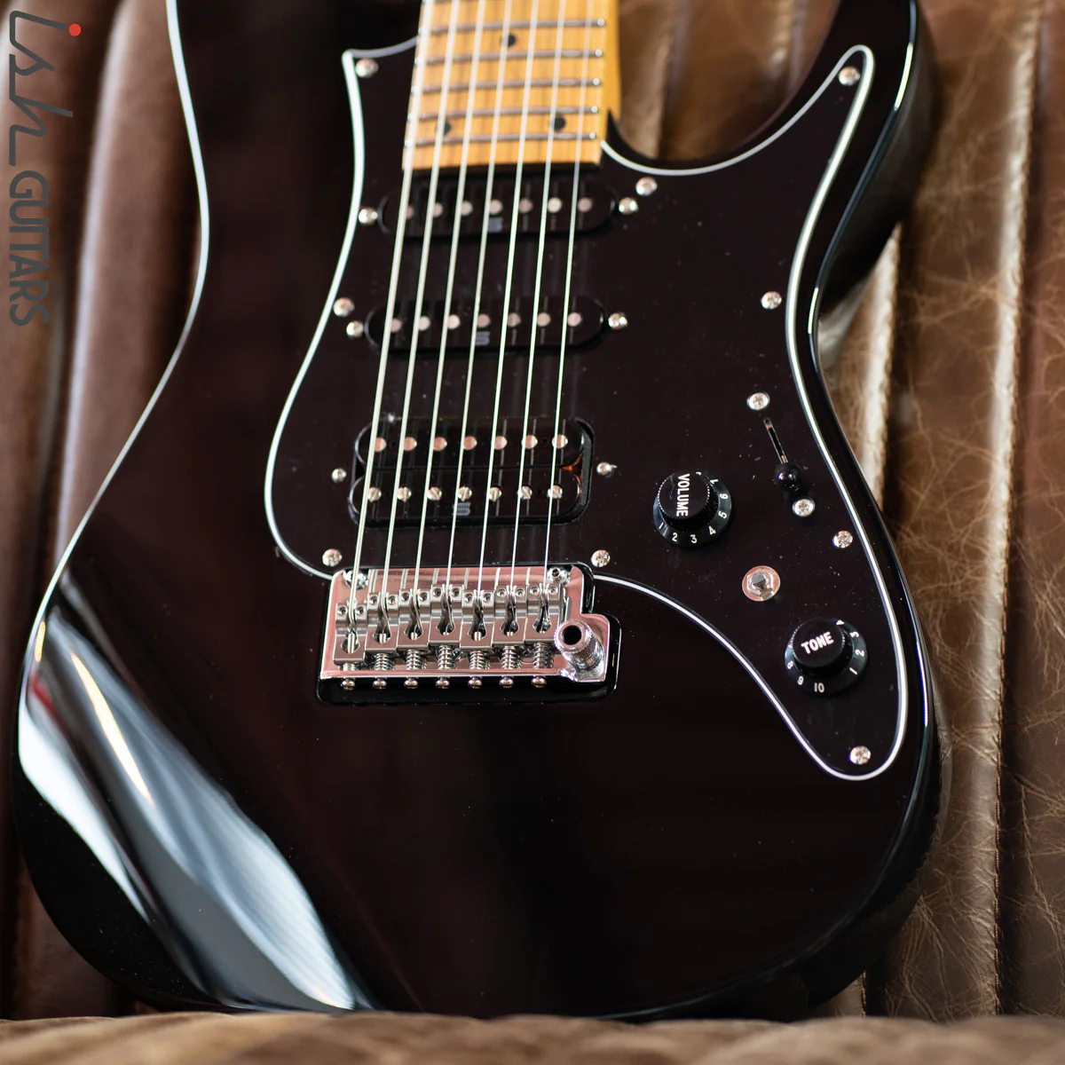 Ibanez AZ24047 Prestige 7-String Electric Guitar Black - Image 4