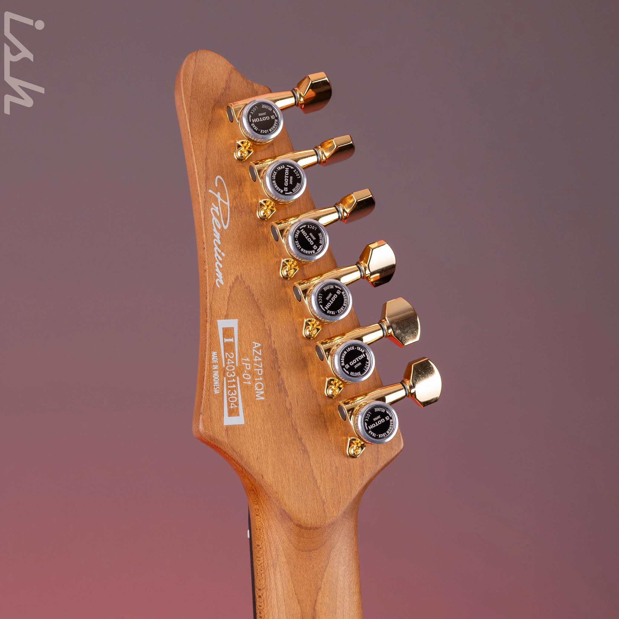 Ibanez AZ47P1QM Premium Electric Guitar Black Ice Burst Demo - Image 10