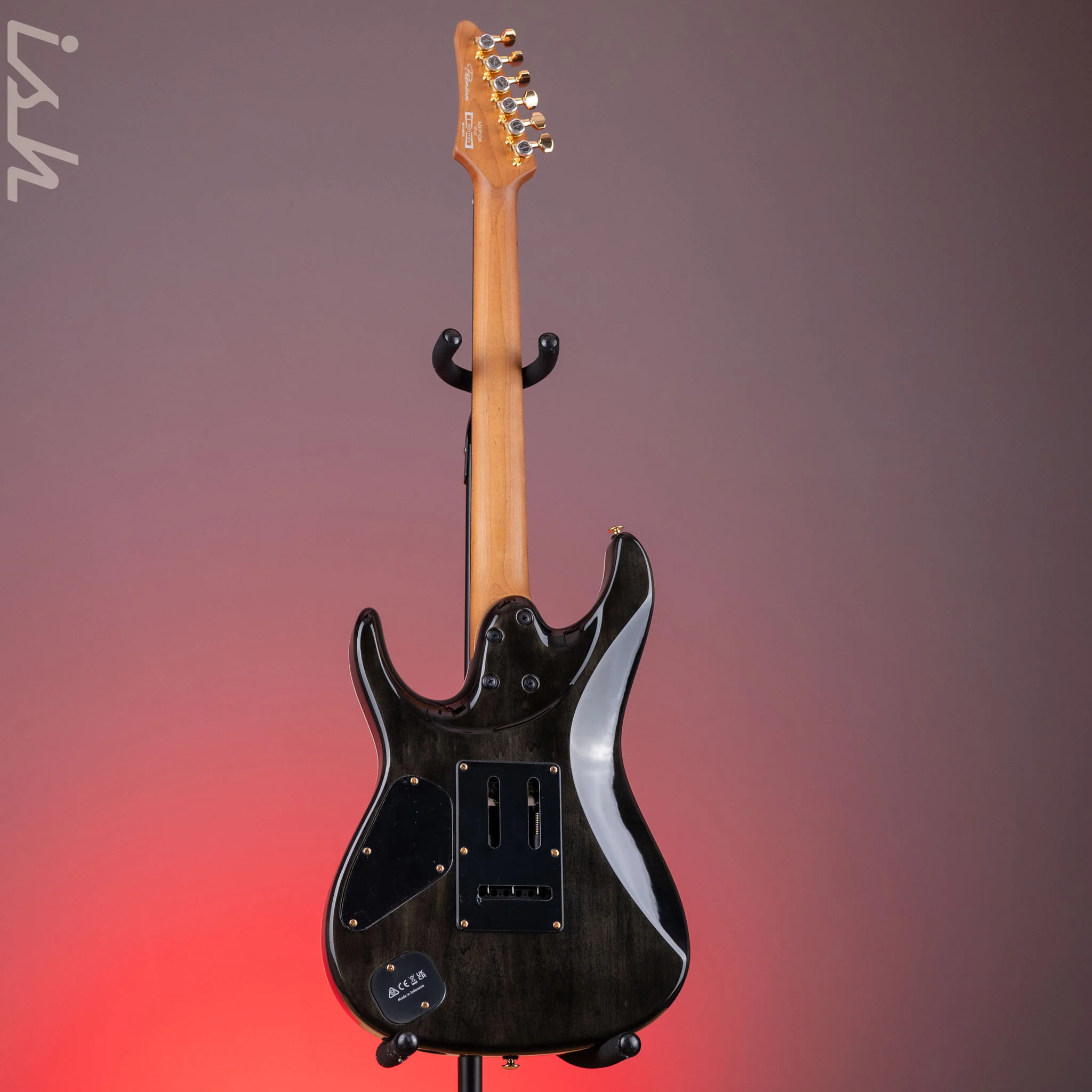 Ibanez AZ47P1QM Premium Electric Guitar Black Ice Burst Demo - Image 6