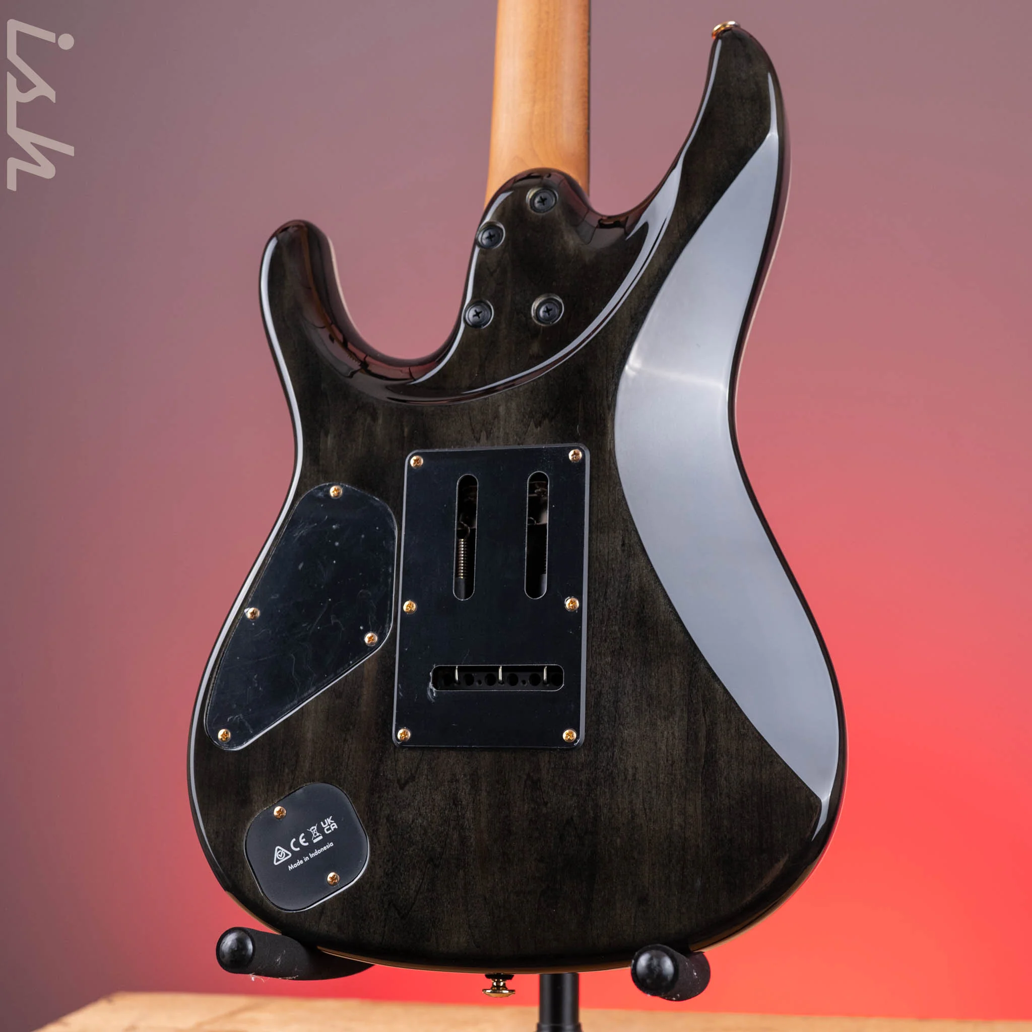 Ibanez AZ47P1QM Premium Electric Guitar Black Ice Burst Demo - Image 7