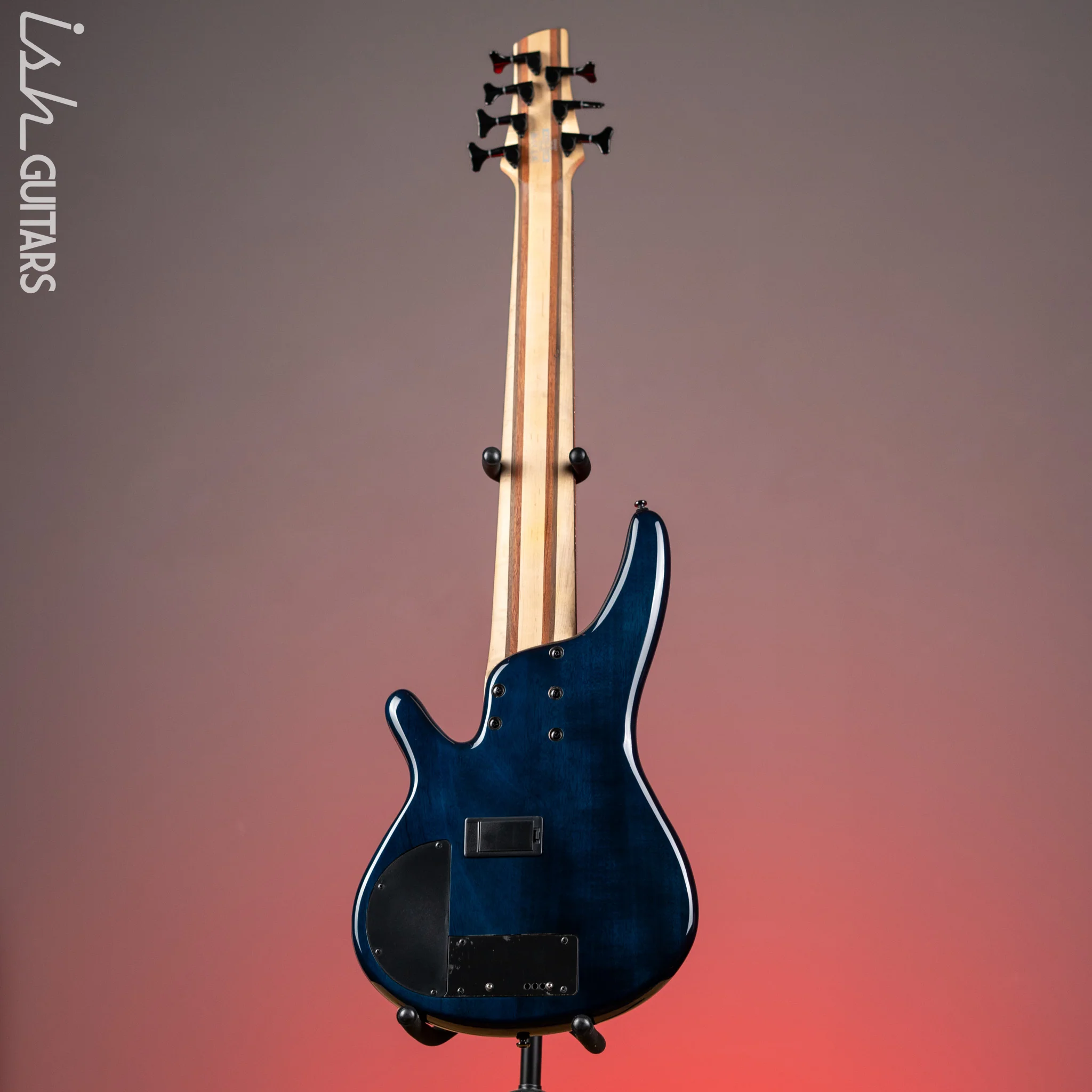 Ibanez Bass Workshop SRAS7 Cosmic Blue Starburst Demo - Image 6