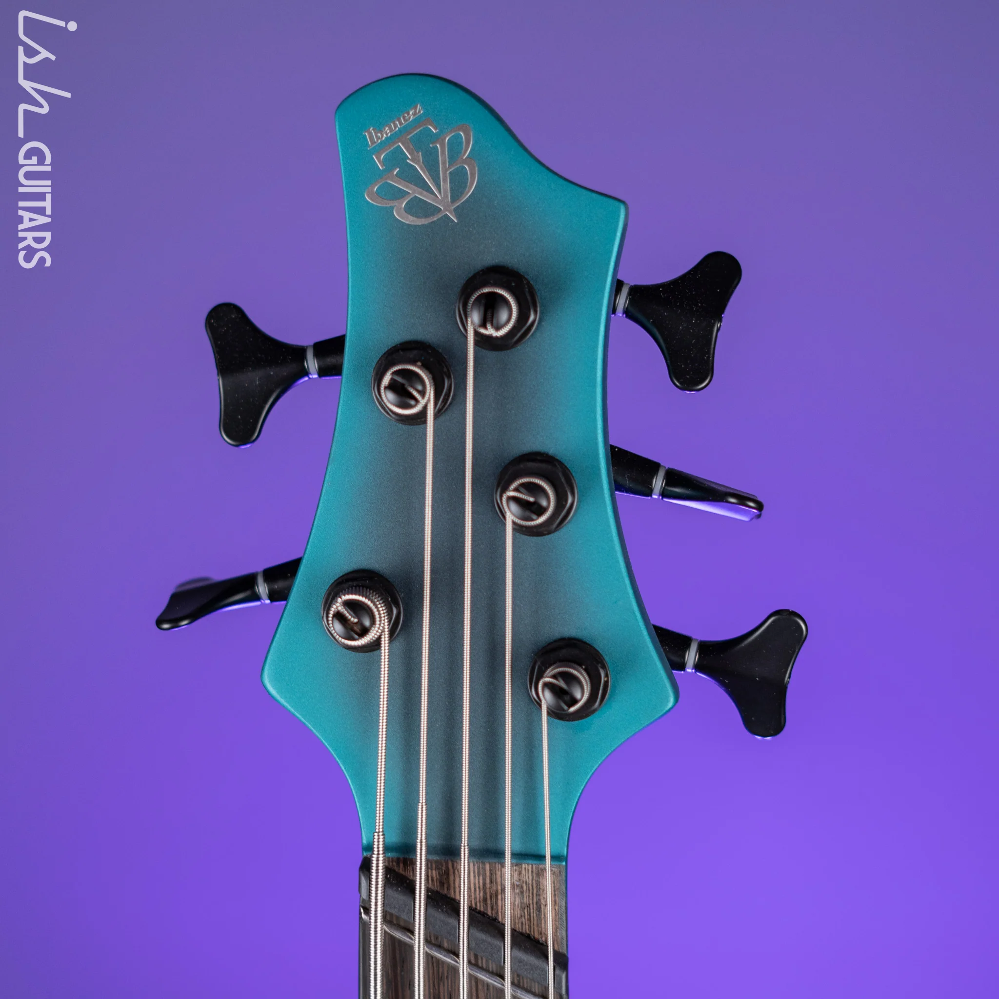Ibanez BTB605MS Multi-Scale 5-String Bass Cerulean Aura Burst Matte Demo - Image 6