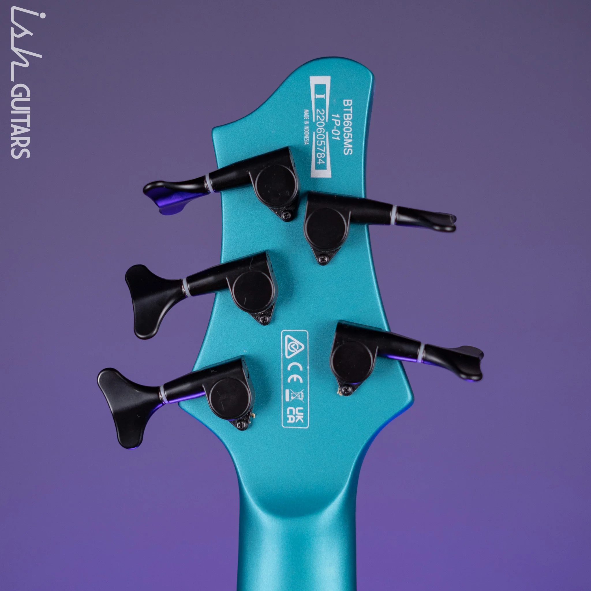 Ibanez BTB605MS Multi-Scale 5-String Bass Cerulean Aura Burst Matte Demo - Image 11