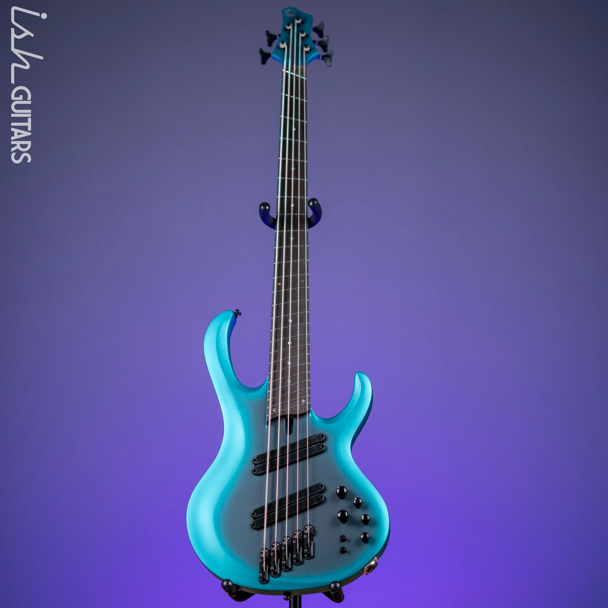 Ibanez BTB605MS Multi-Scale 5-String Bass Cerulean Aura Burst Matte - Image 2
