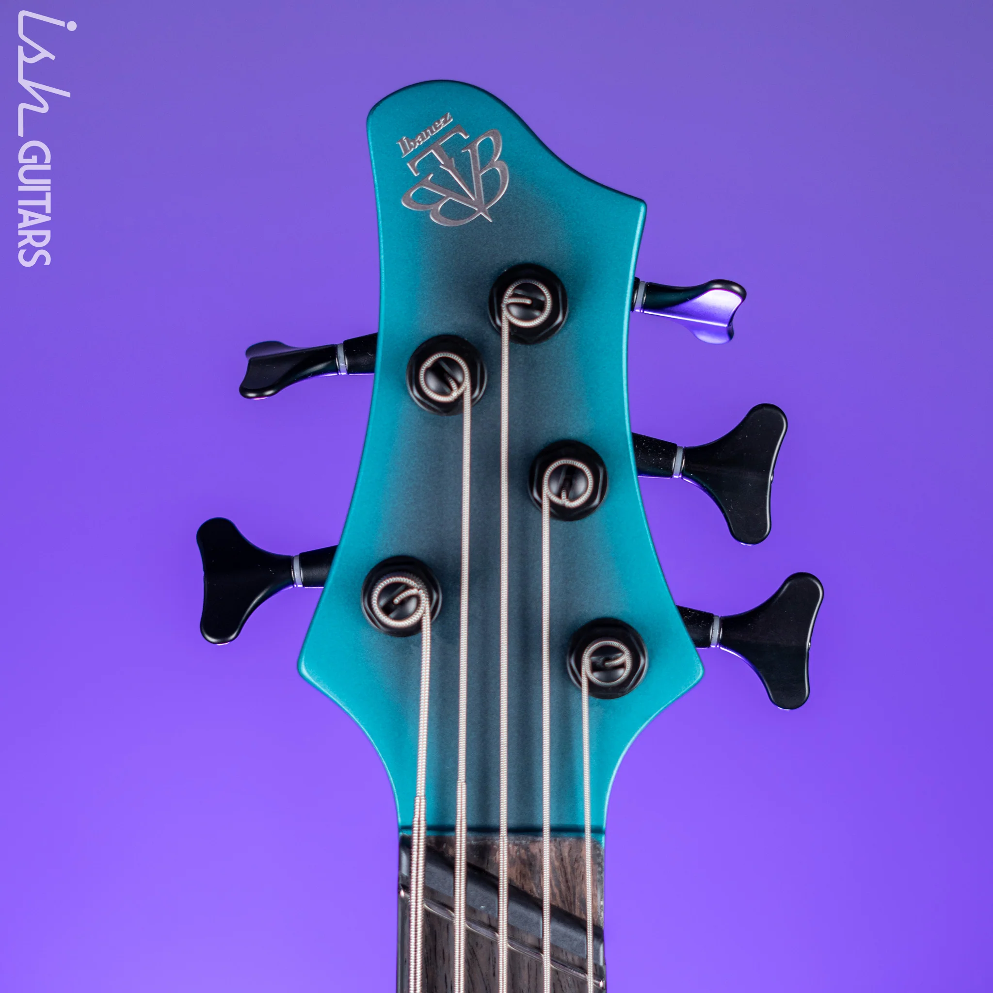 Ibanez BTB605MS Multi-Scale 5-String Bass Cerulean Aura Burst Matte Demo - Image 5