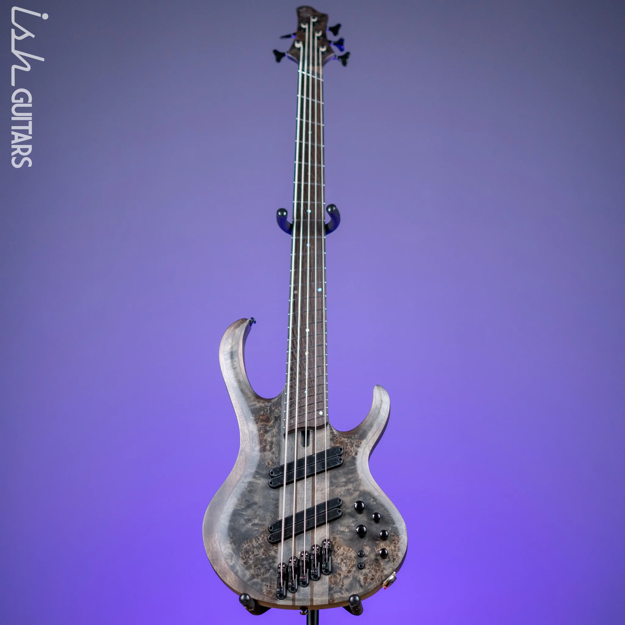 Ibanez BTB805MS Multi-Scale 5-String Bass Transparent Grey Flat - Image 2