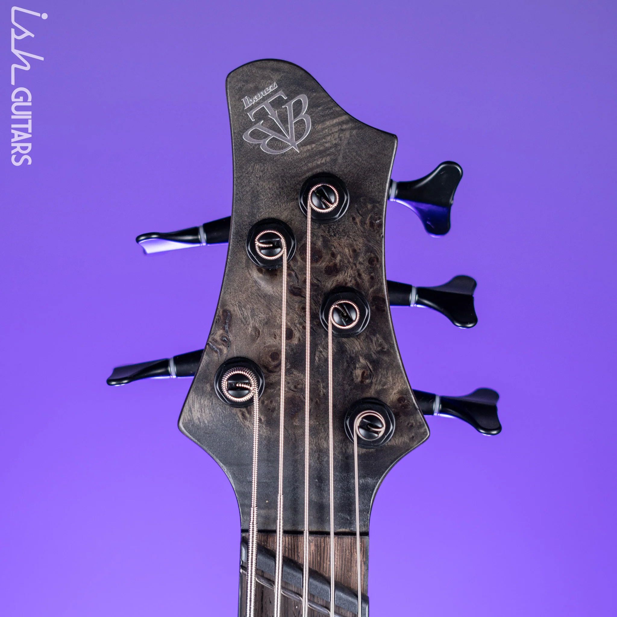 Ibanez BTB805MS Multi-Scale 5-String Bass Transparent Grey Flat - Image 5