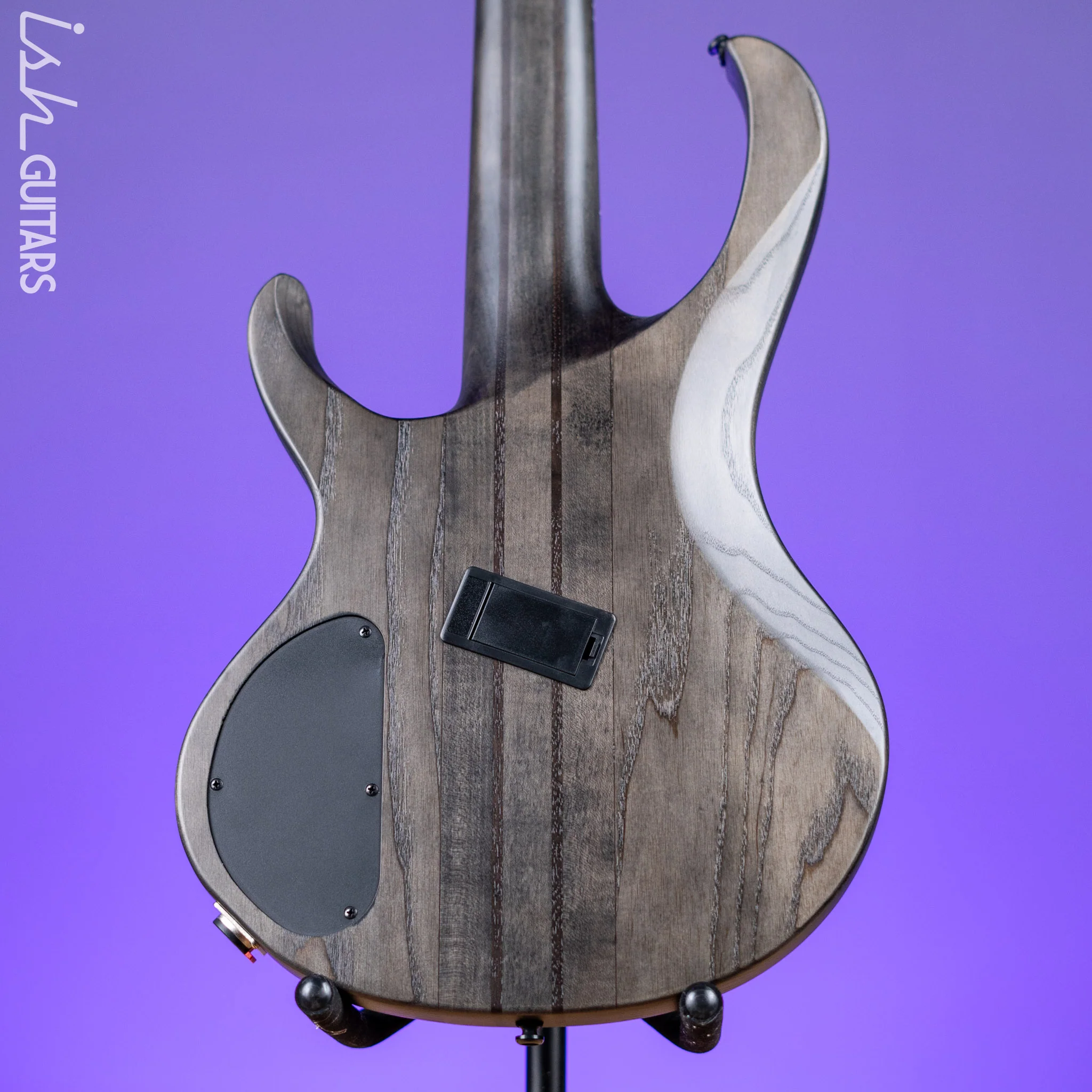 Ibanez BTB805MS Multi-Scale 5-String Bass Transparent Grey Flat - Image 7