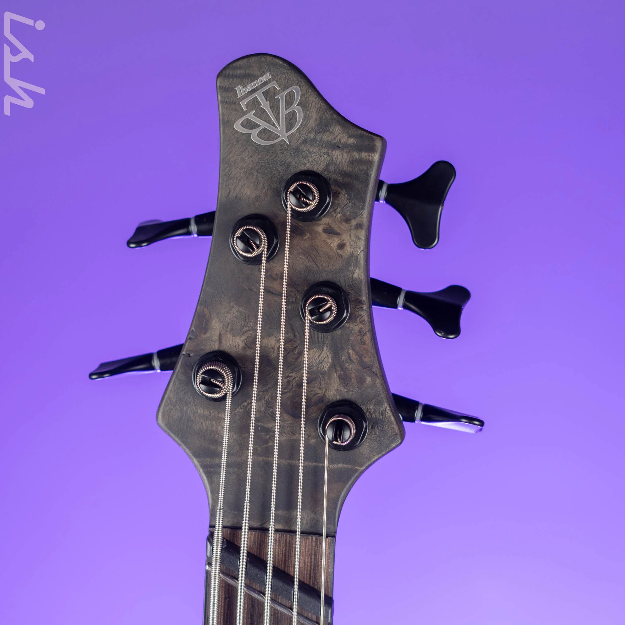 Ibanez BTB805MS Multi-Scale 5-String Bass Transparent Grey Flat - Image 5