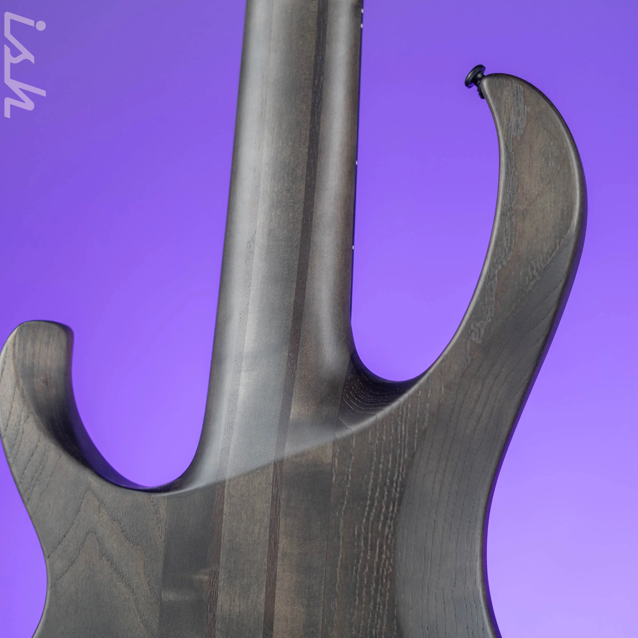 Ibanez BTB805MS Multi-Scale 5-String Bass Transparent Grey Flat - Image 8