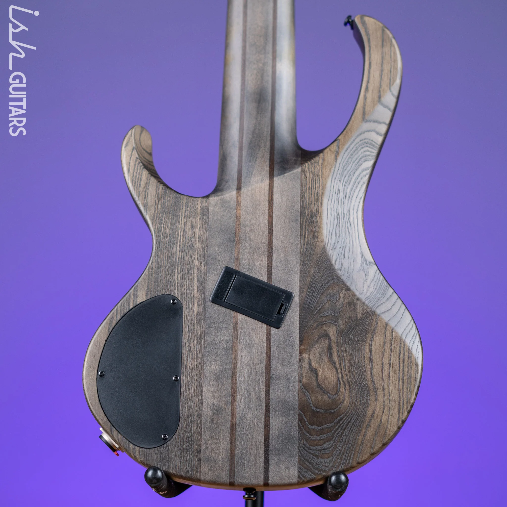 Ibanez BTB806MS Multi-Scale 6-String Bass Transparent Grey Flat Demo - Image 8