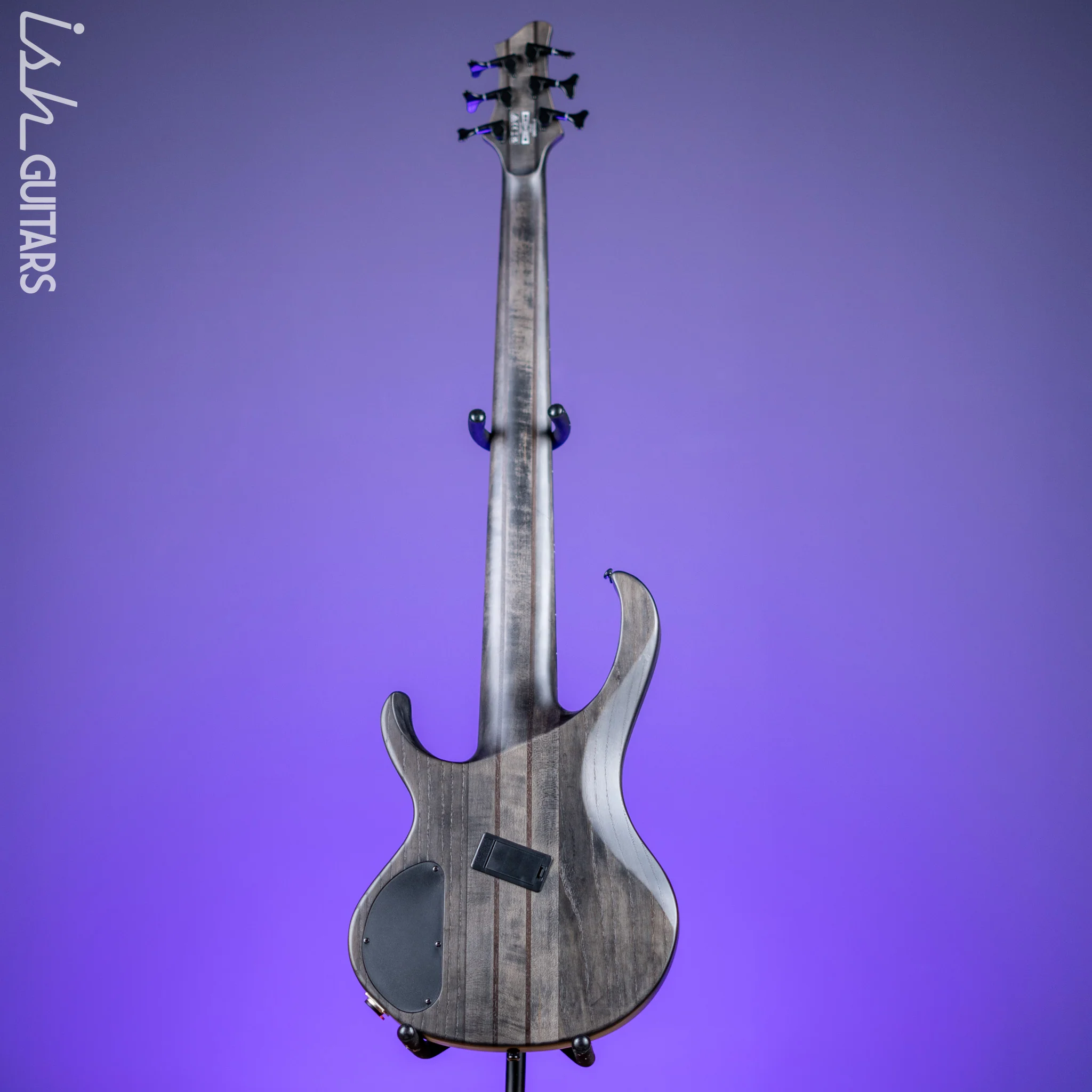 Ibanez BTB806MS Multi-Scale 6-String Bass Transparent Grey Flat - Image 6