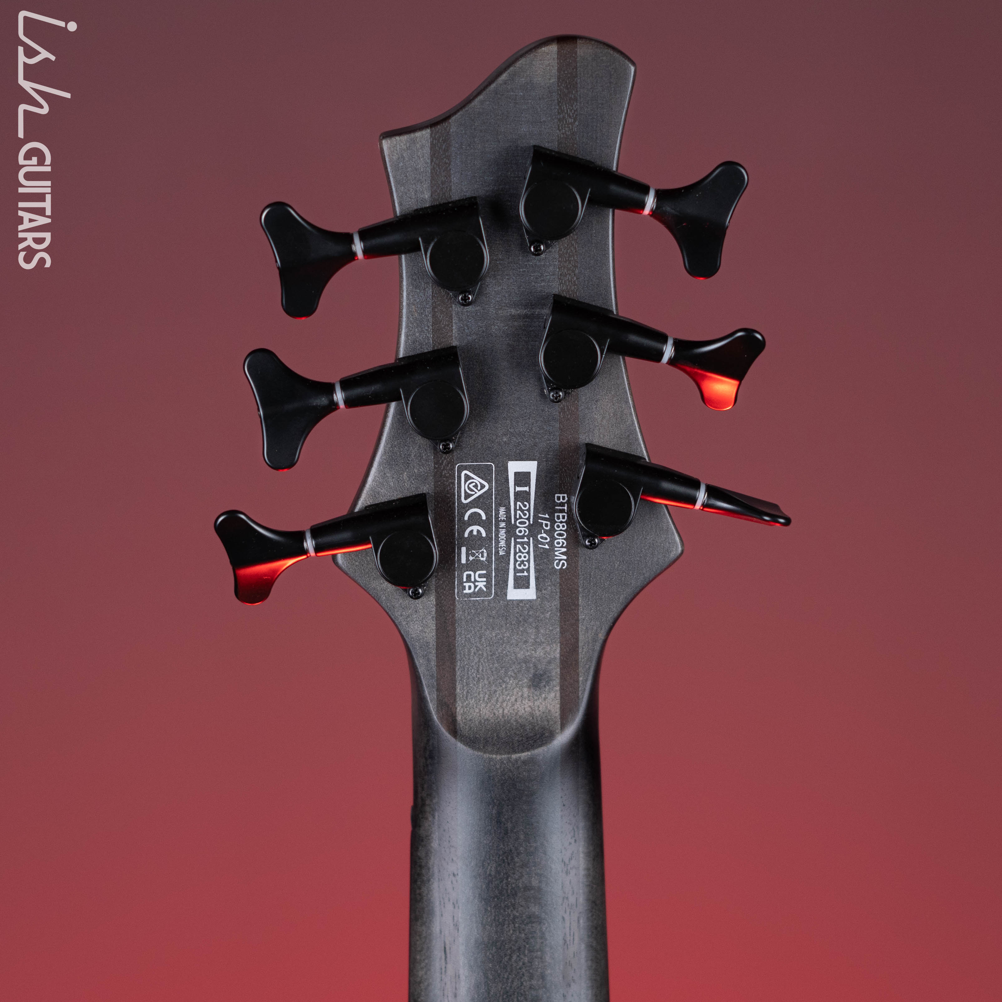 Ibanez BTB806MS Multi-Scale 6-String Bass Transparent Grey Flat Demo - Image 12