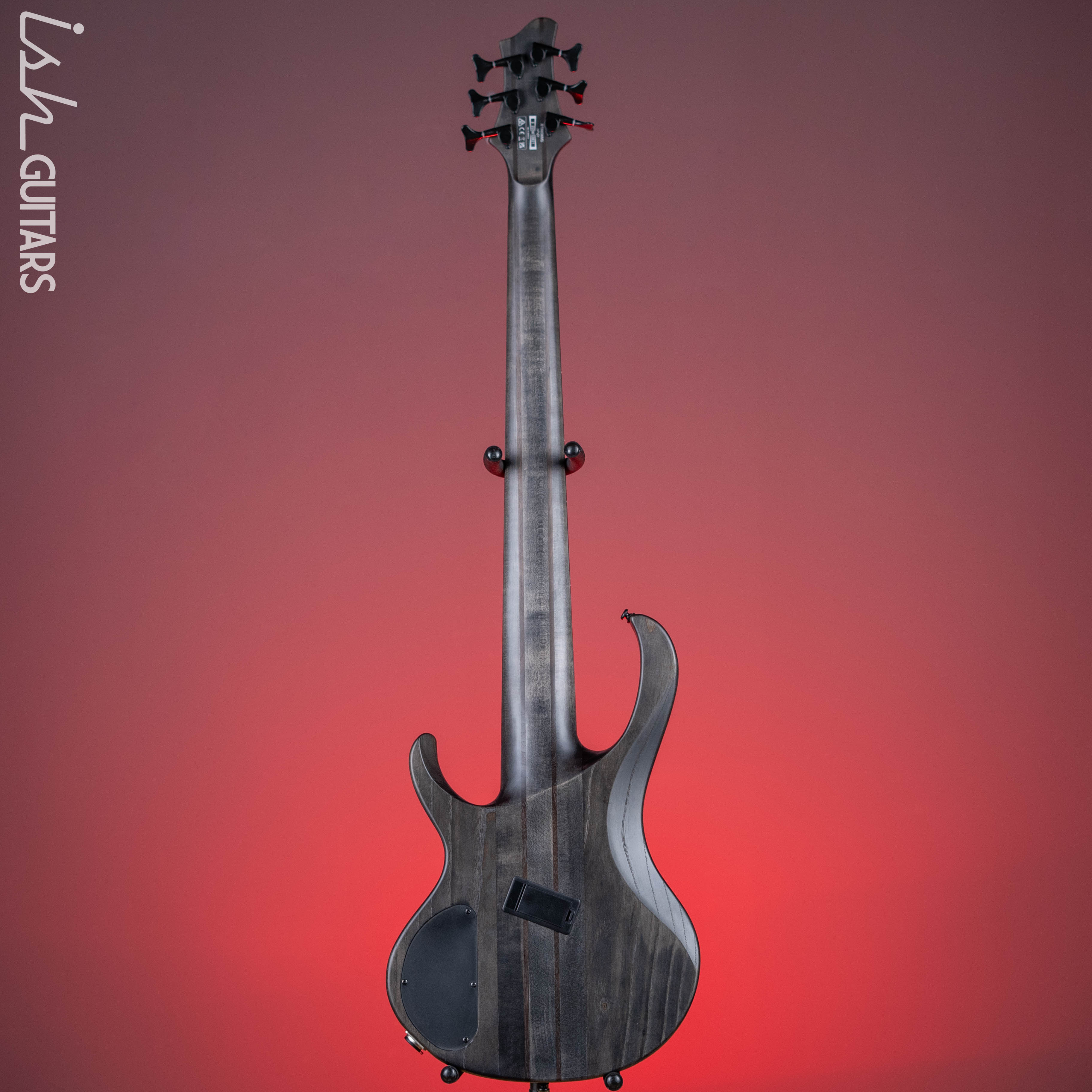 Ibanez BTB806MS Multi-Scale 6-String Bass Transparent Grey Flat Demo - Image 7